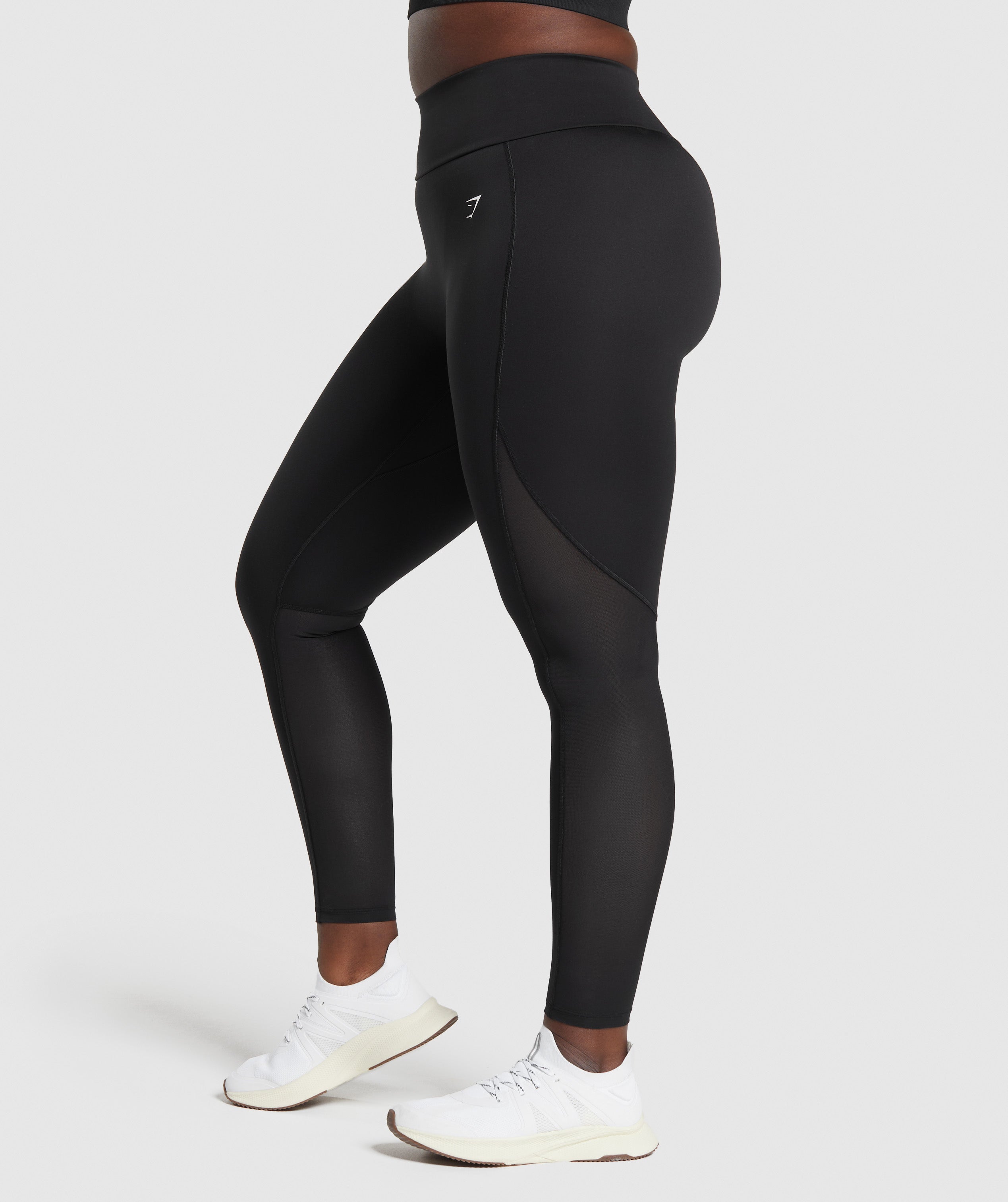 Everyday Mesh Legging in Black - view 7