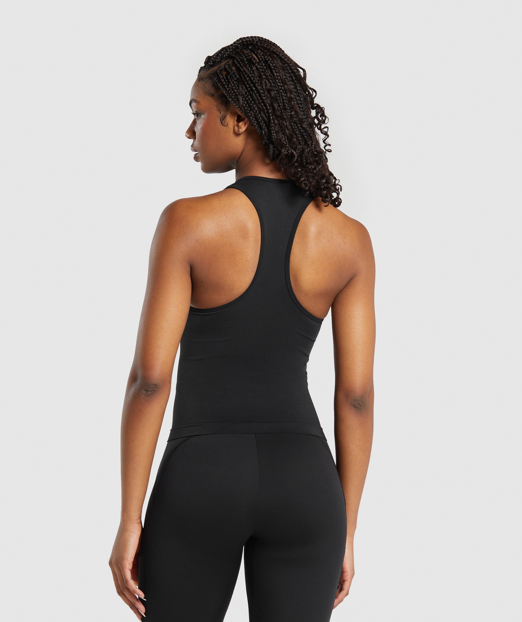 Everyday Seamless Tight Fit Tank in Black - view 2
