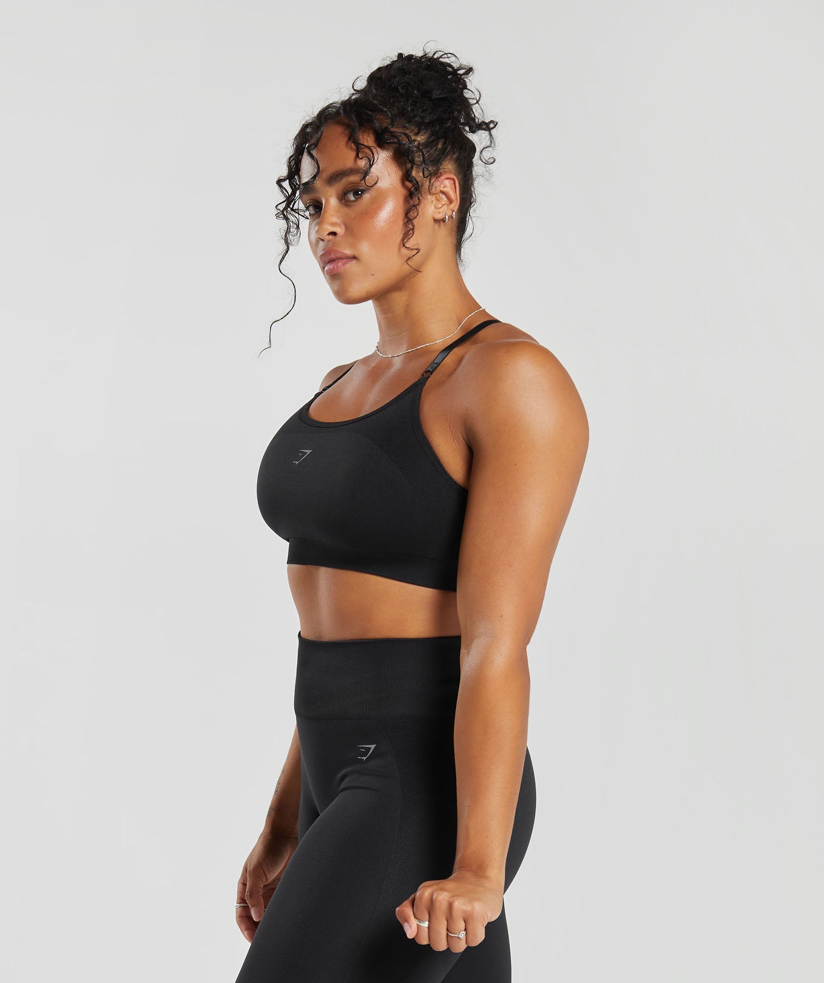 Flex Strappy Sports Bra in Black - view 3