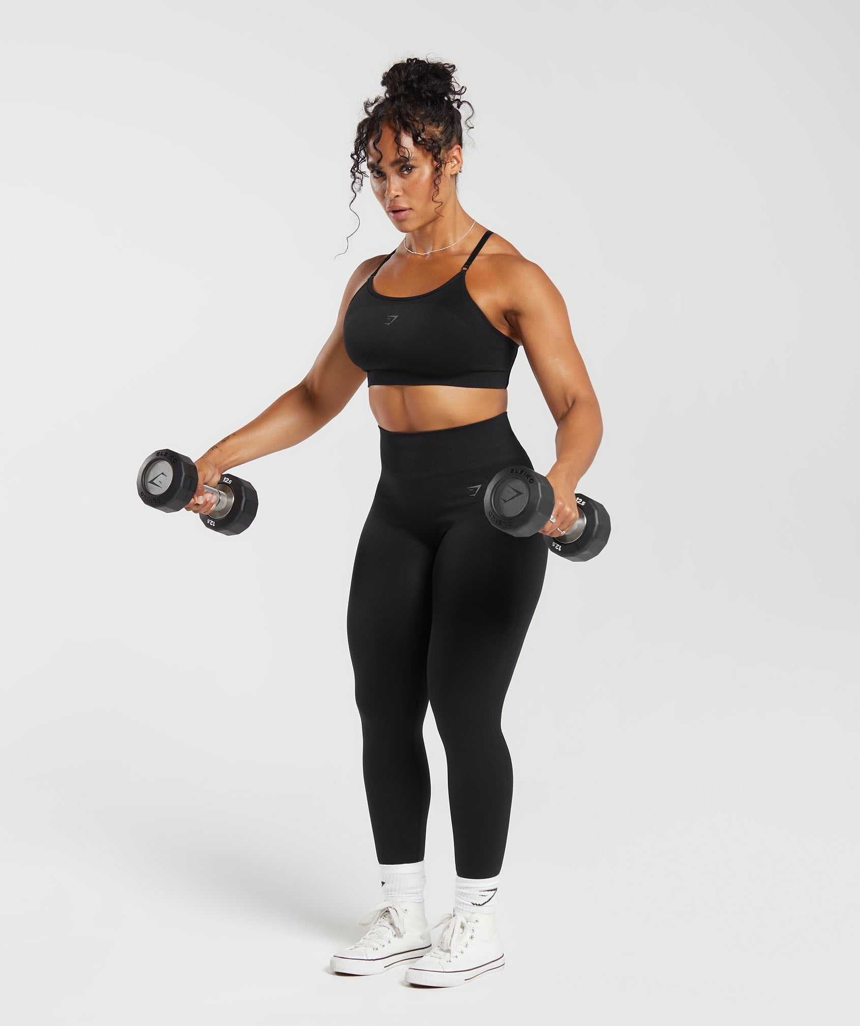 Flex Strappy Sports Bra in Black - view 6