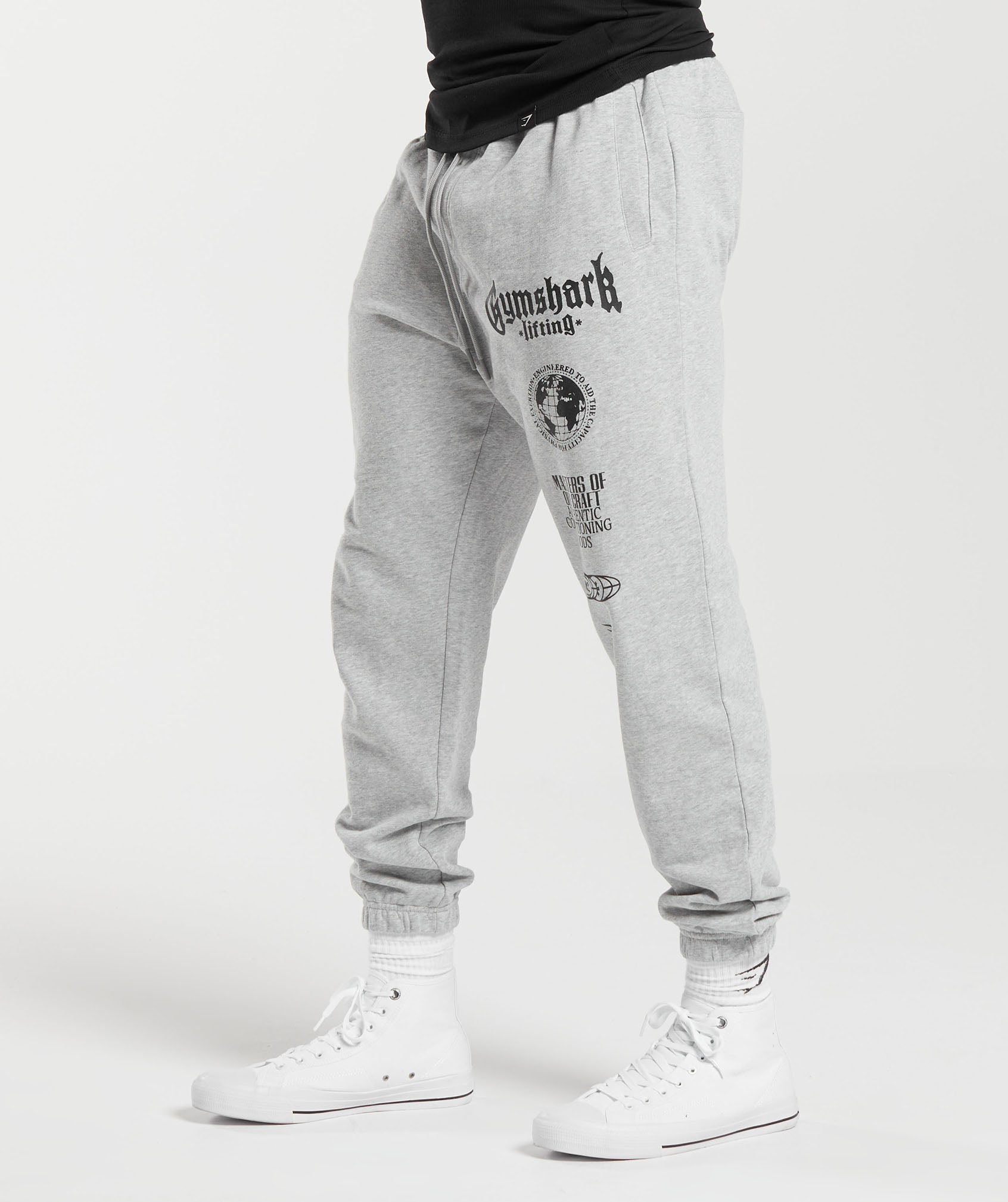 Global Lifting Oversized Joggers in Grey - view 3