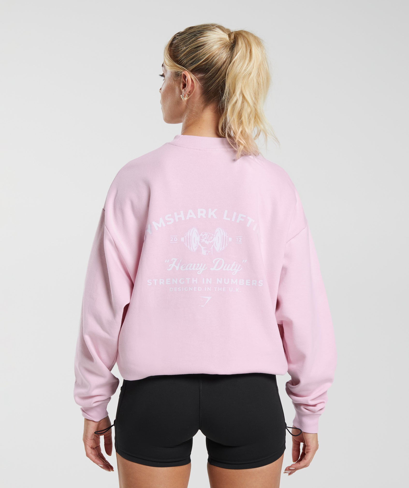 Heavy Duty Oversized Sweatshirt in Lemonade Pink - view 1