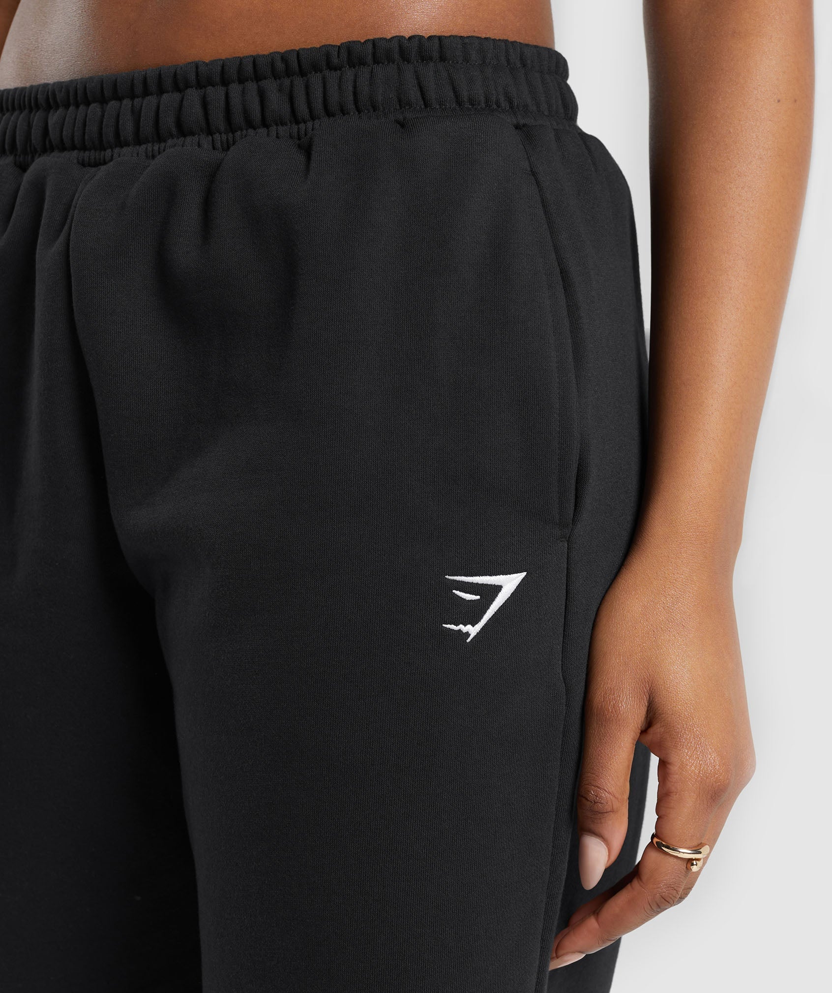 Heavy Flex Graphic Joggers in Black - view 6