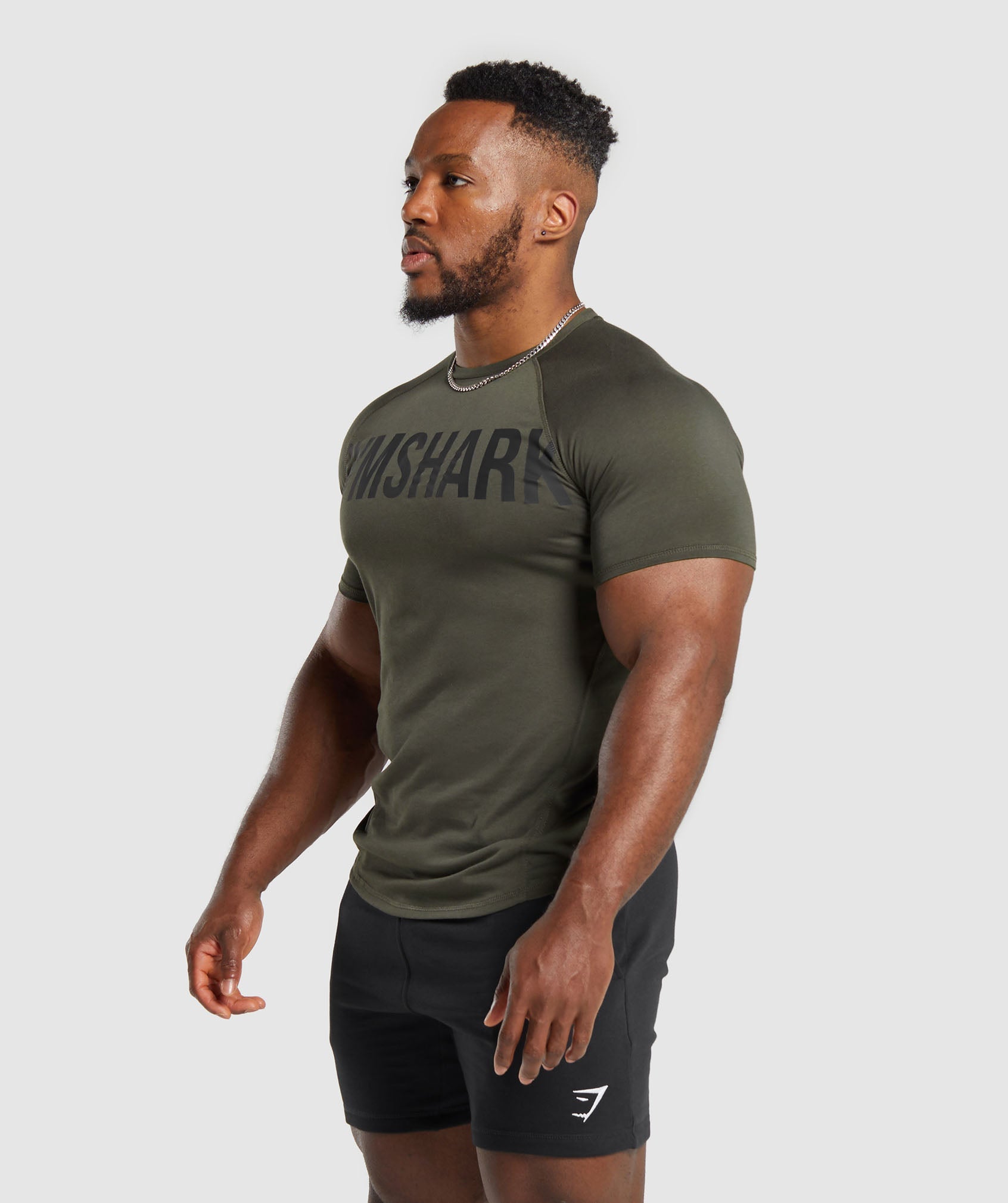 Impact Muscle T-Shirt in Strength Green - view 3