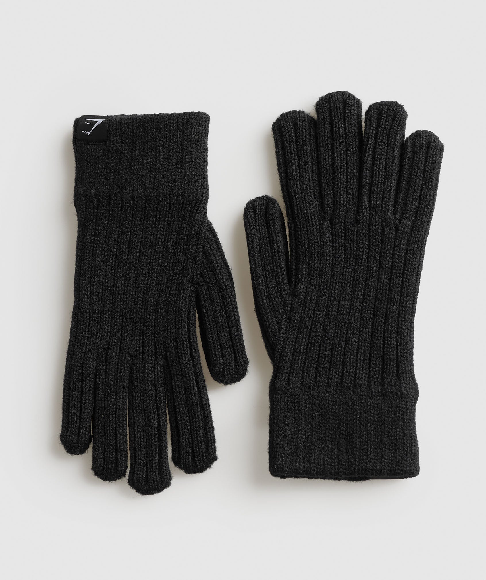 Knitted Gloves in Black - view 1