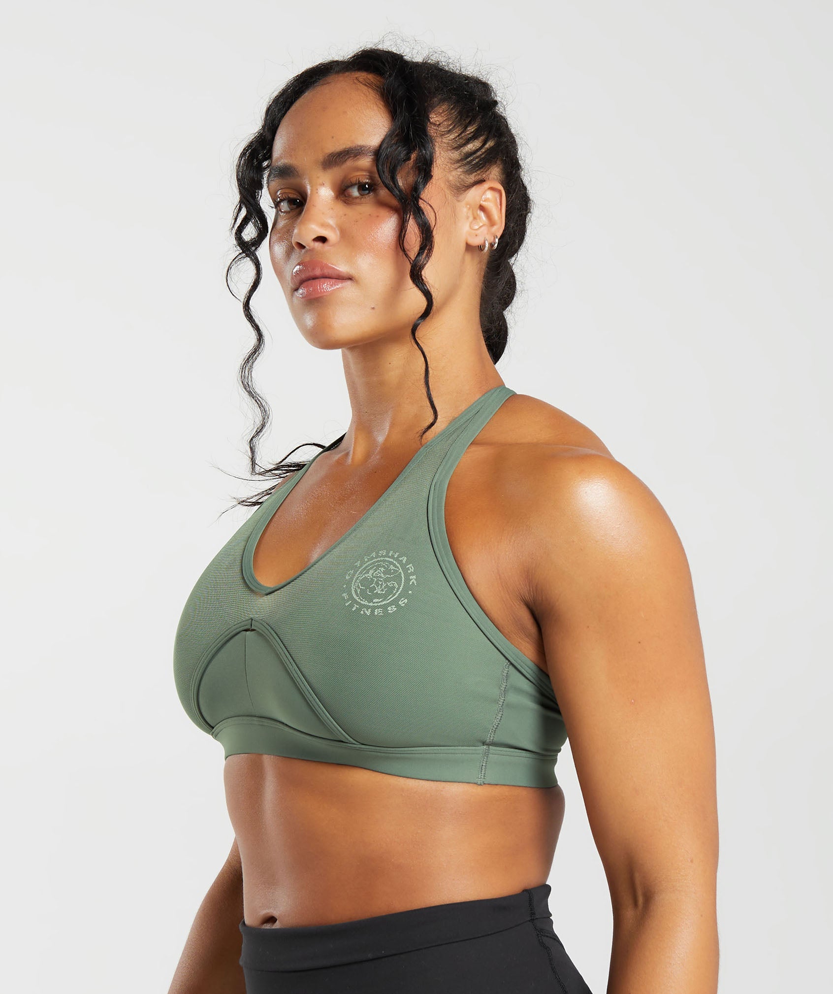 Legacy T-Bar Sports Bra in Dusk Green - view 3