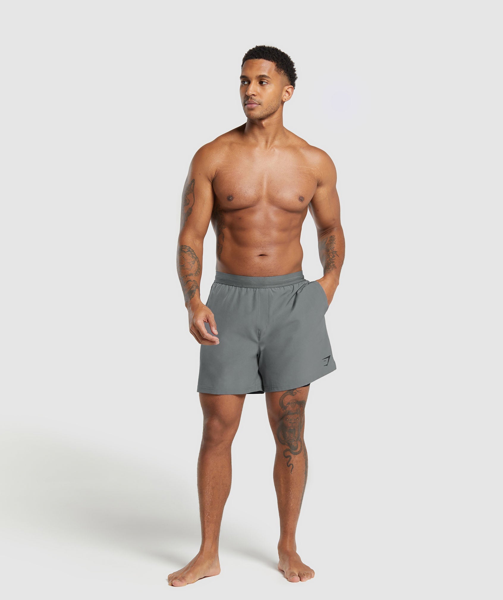 Land to Water 6" Shorts in Pitch Grey - view 4