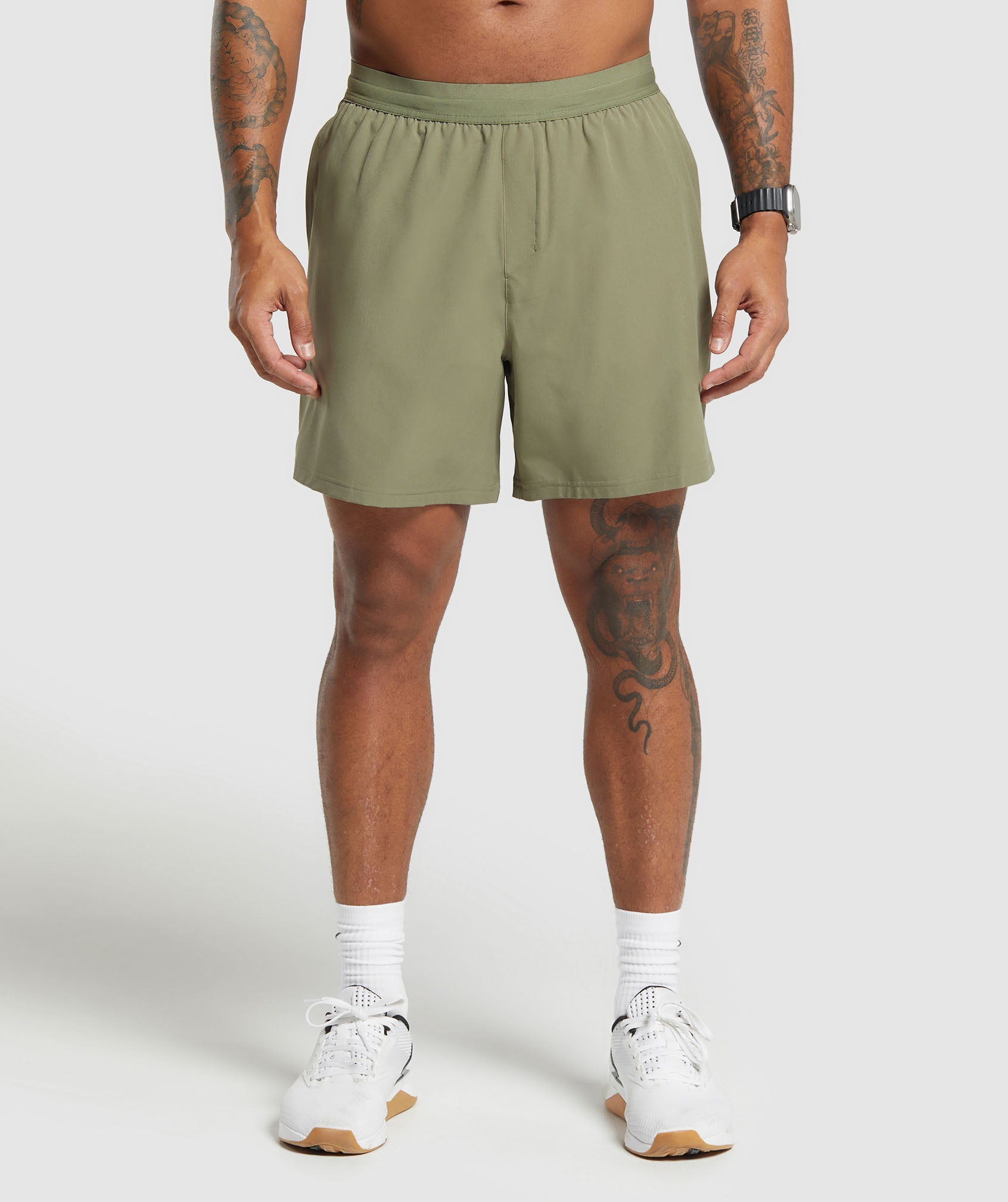 Land to Water 6" Shorts in Utility Green - view 1