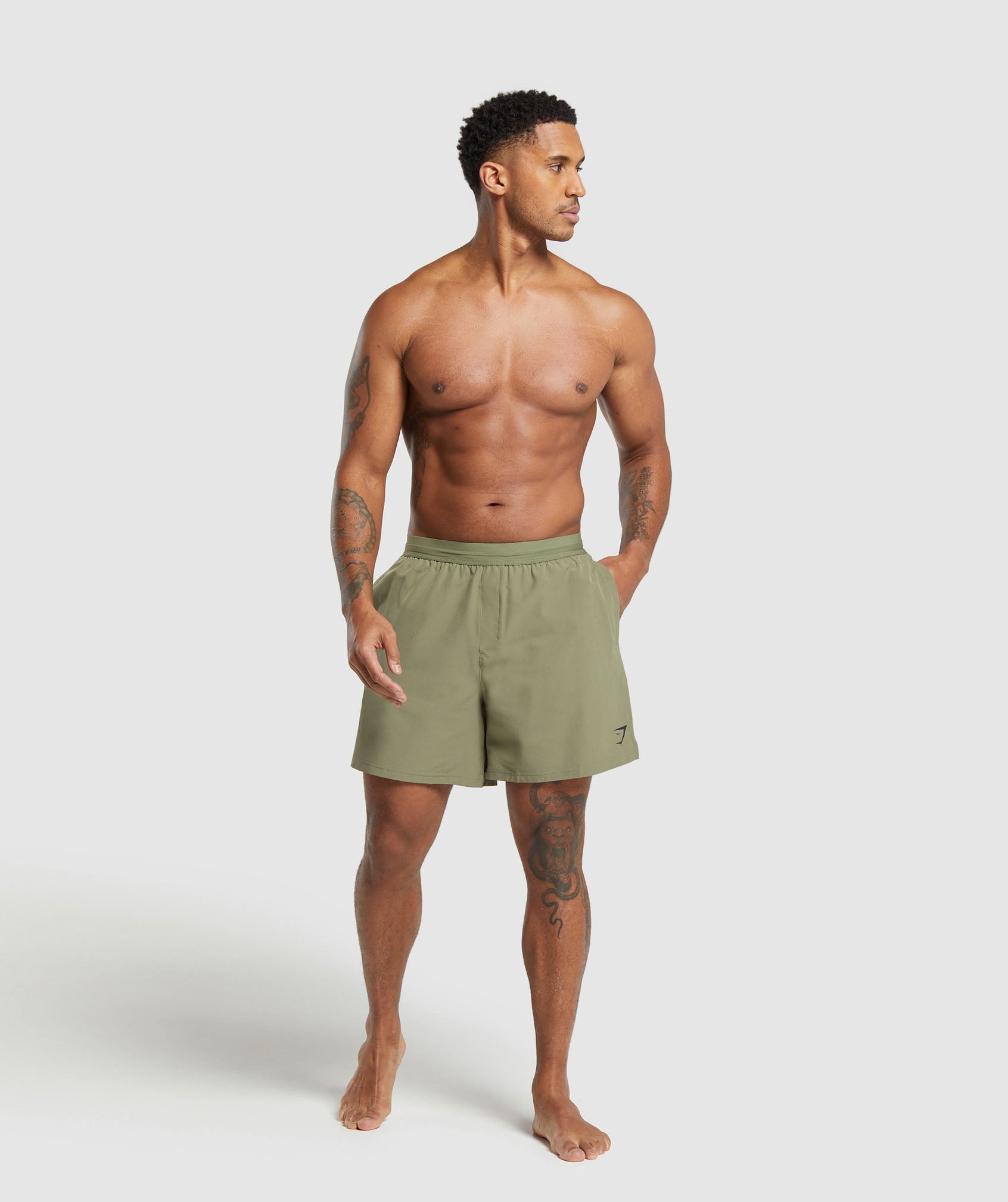 Land to Water 6" Shorts in Utility Green - view 4