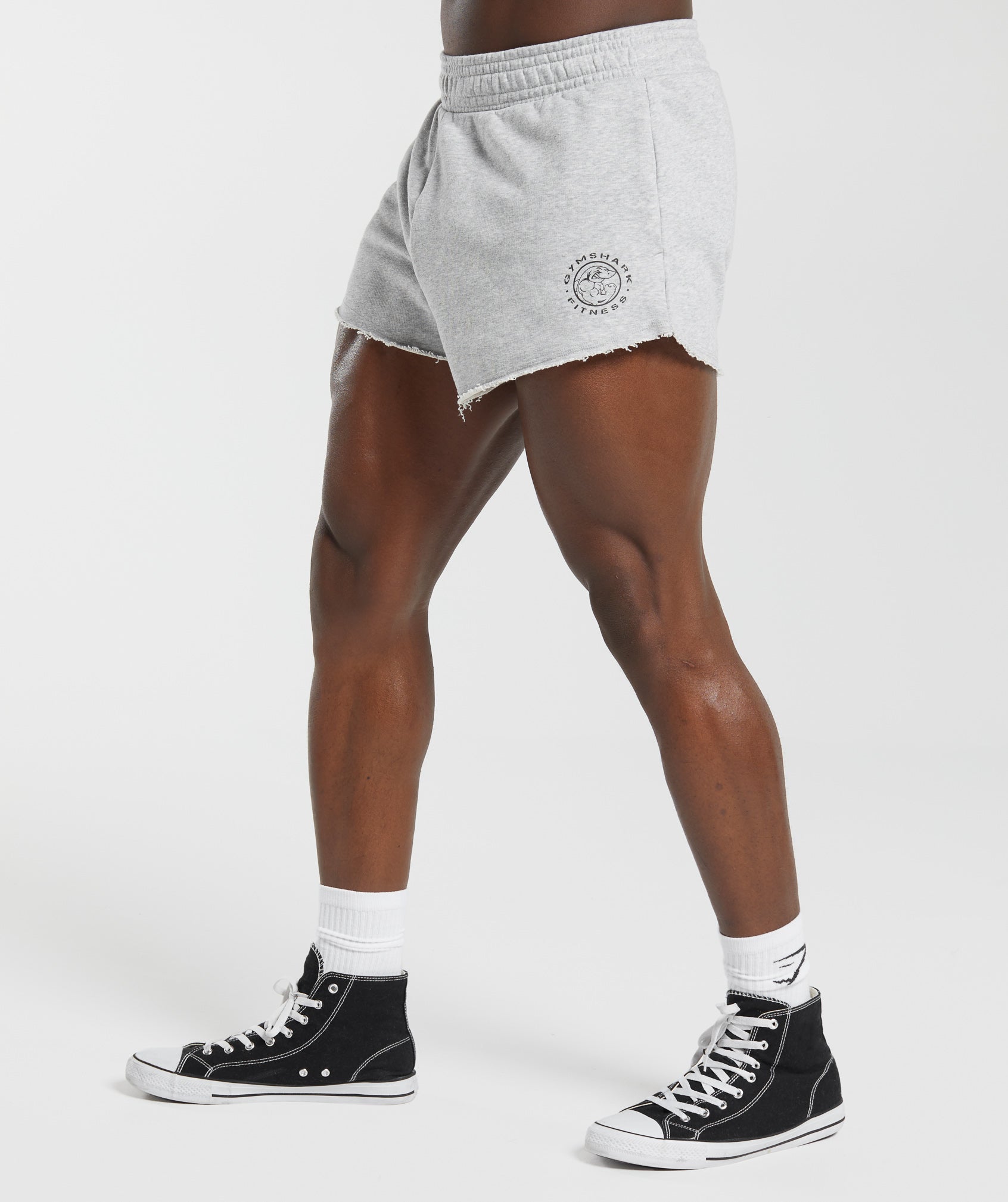 Legacy 4" Shorts in Light Grey Marl - view 3