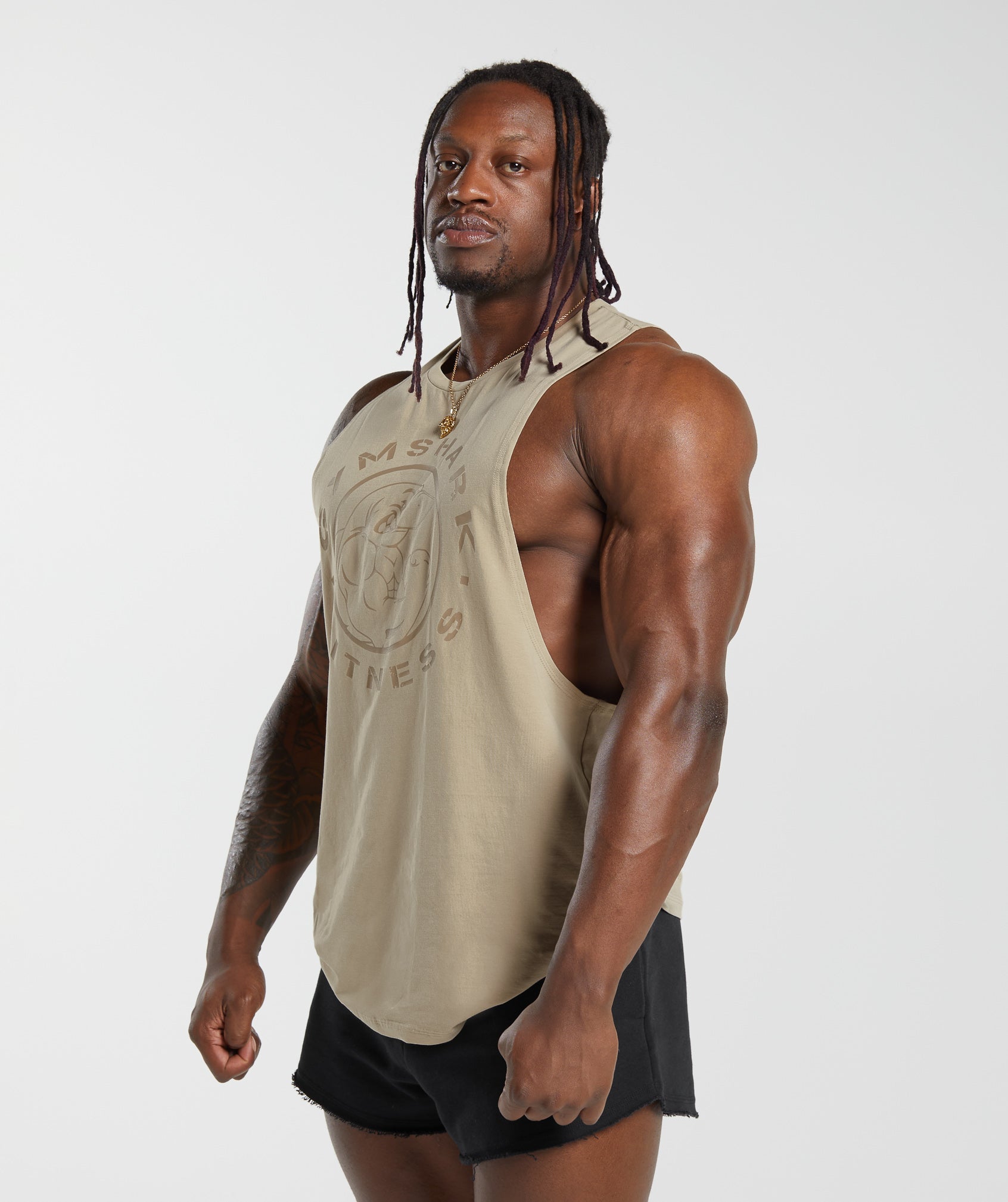 Legacy Drop Arm Tank in Desert Beige - view 3