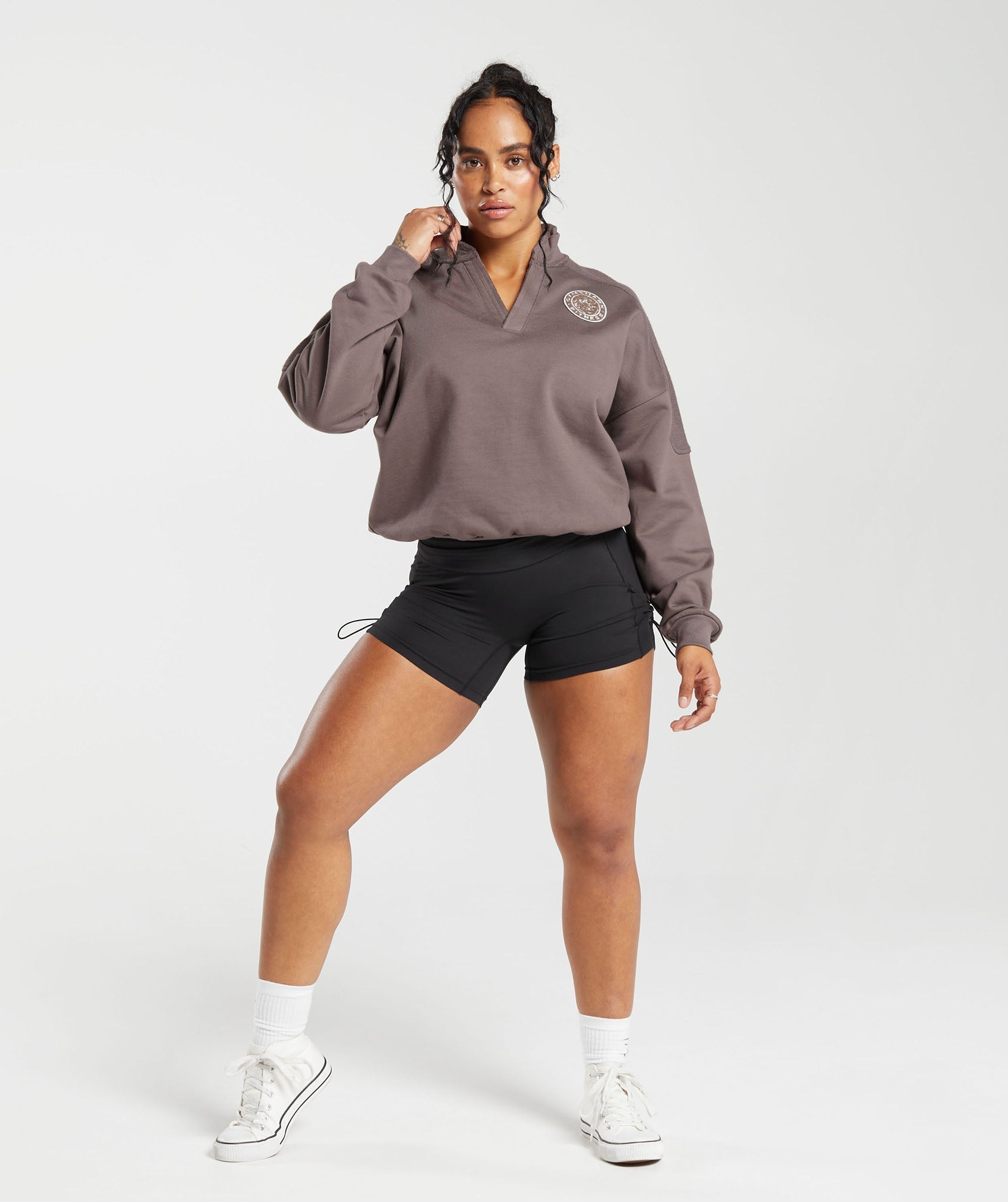 Legacy Oversized Sweatshirt in Walnut Mauve - view 4