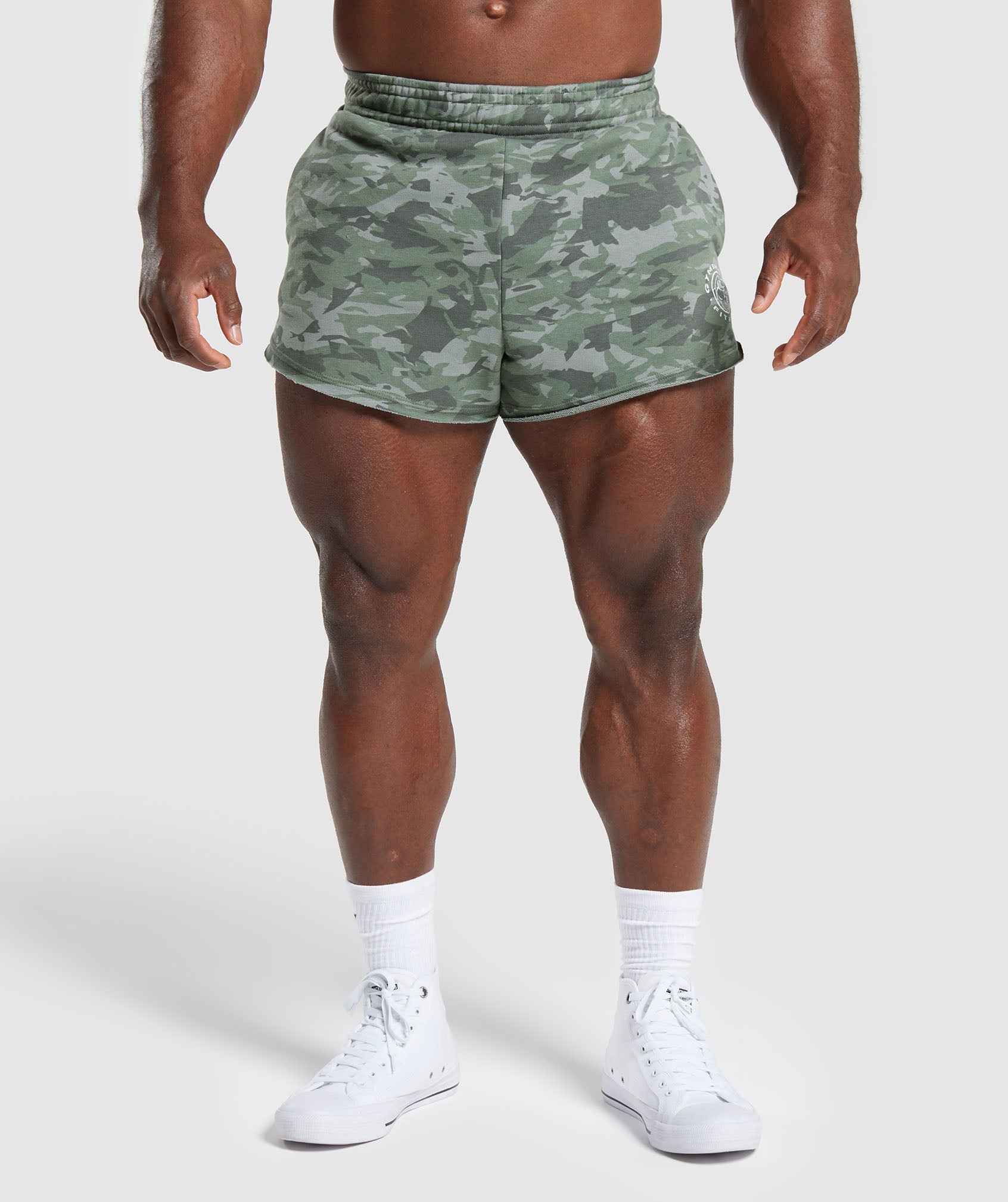 Legacy Printed 4" Shorts in Unit Green - view 1