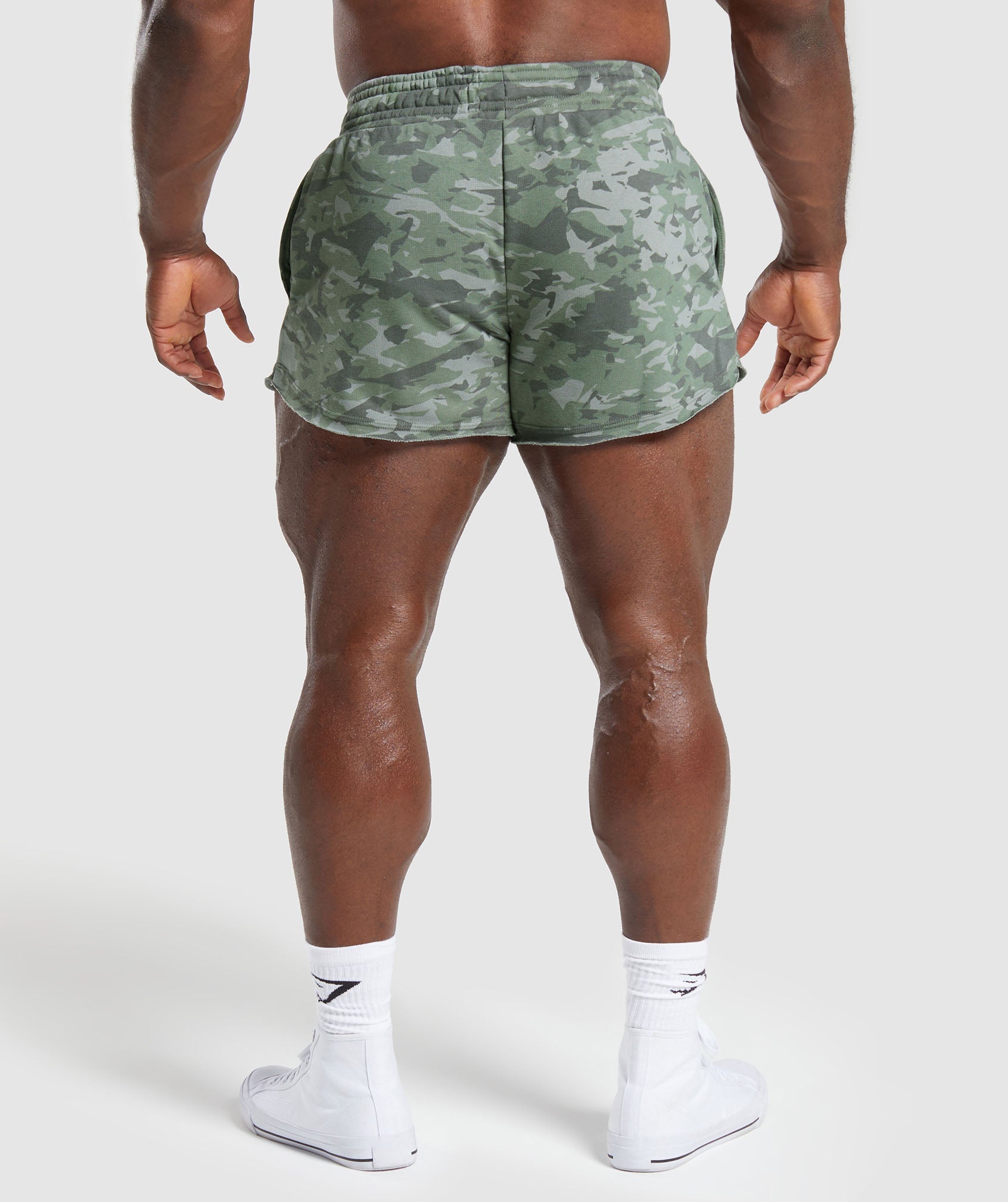 Legacy Printed 4" Shorts in Unit Green - view 2