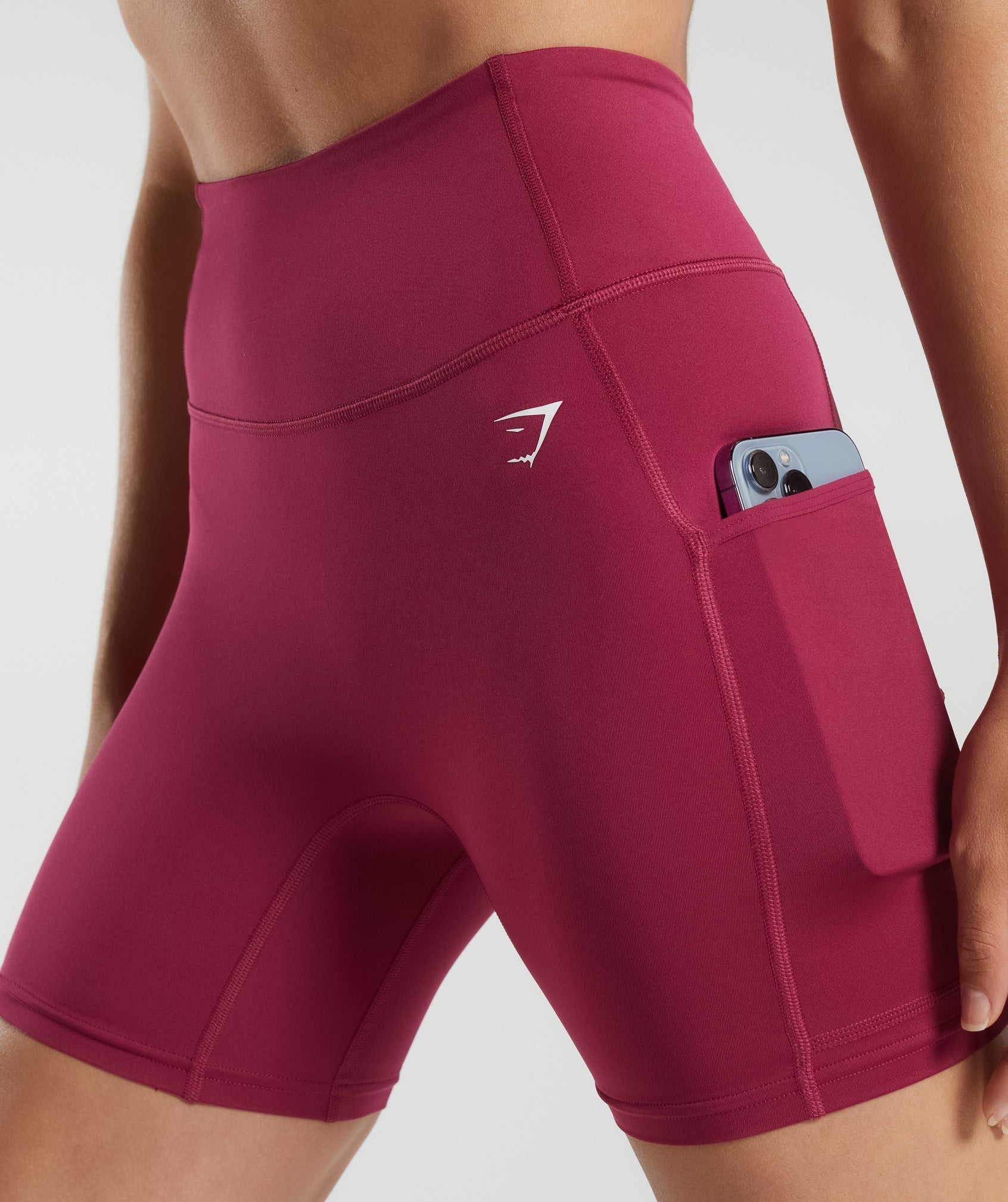 Pocket Shorts in Raspberry Pink - view 5