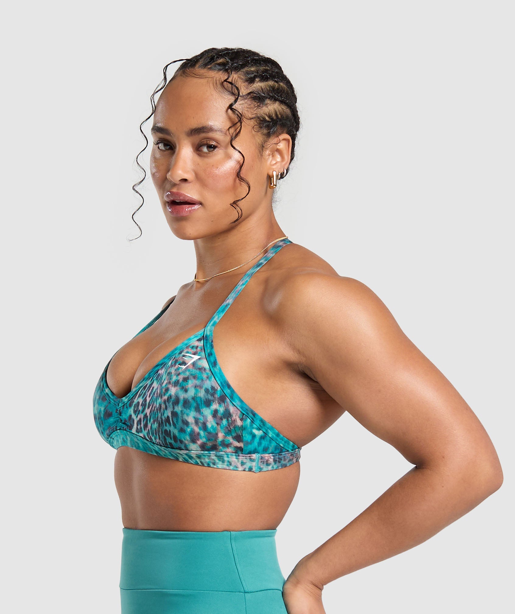 Power X Minimal Sports Bra in Bondi Teal - view 3