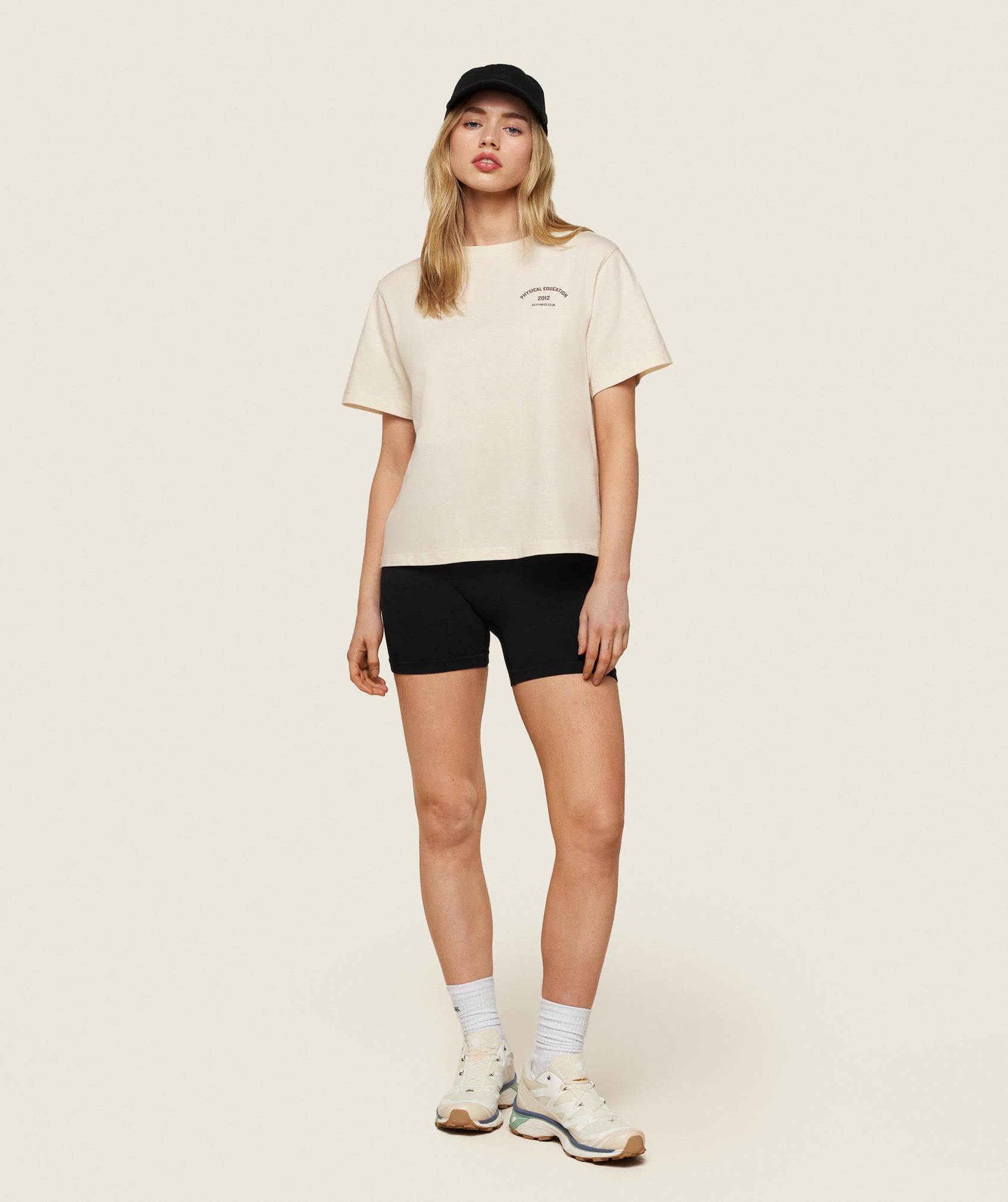 Phys Ed Graphic T-Shirt in Ecru White/Archive Brown - view 2