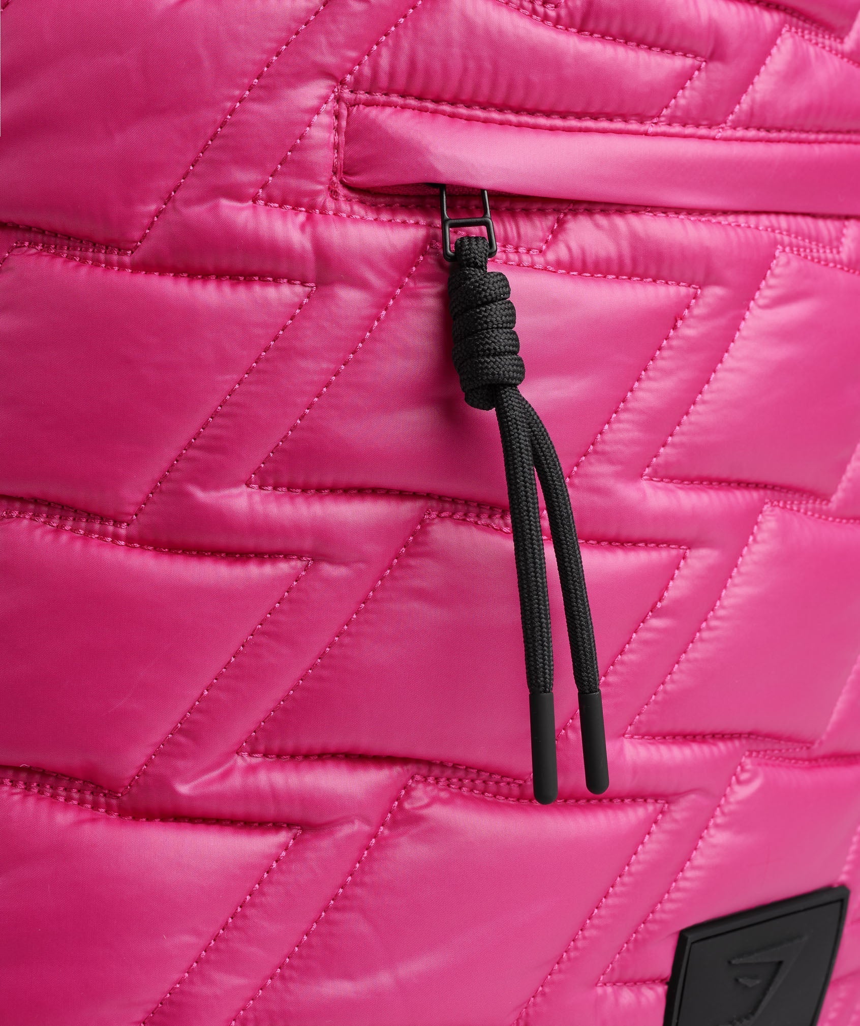 Quilted Yoga Tote in Bold Magenta - view 5