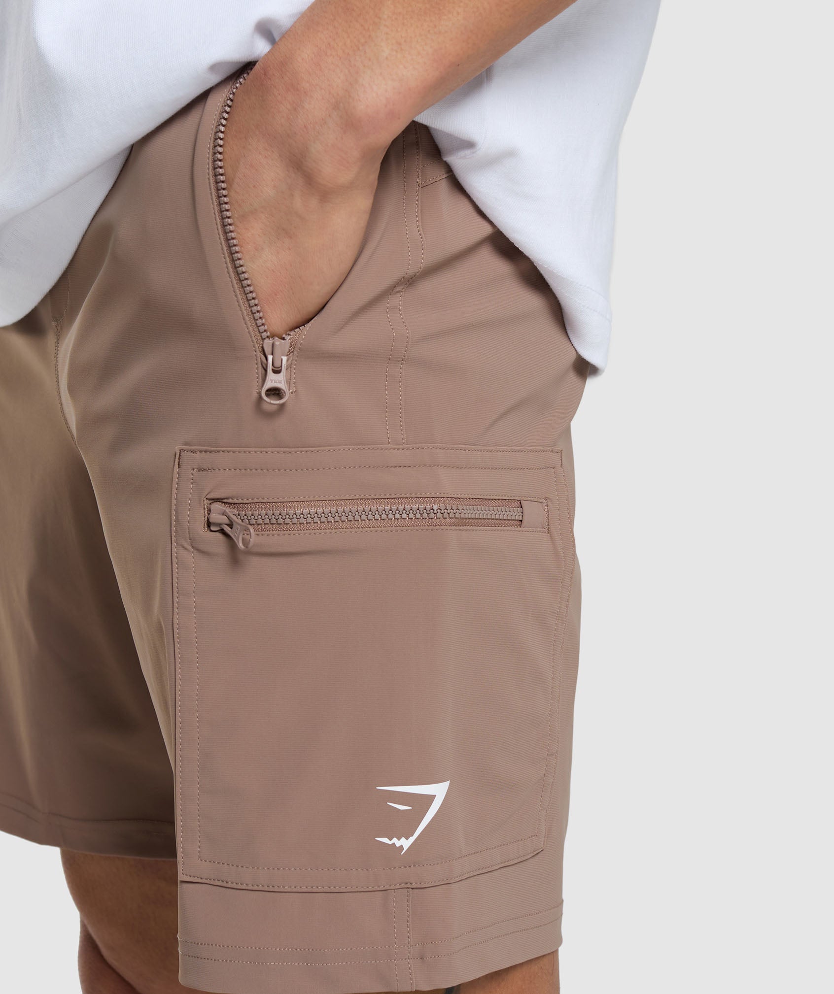 Rest Day 6" Cargo Shorts in Mocha Mauve - view 6