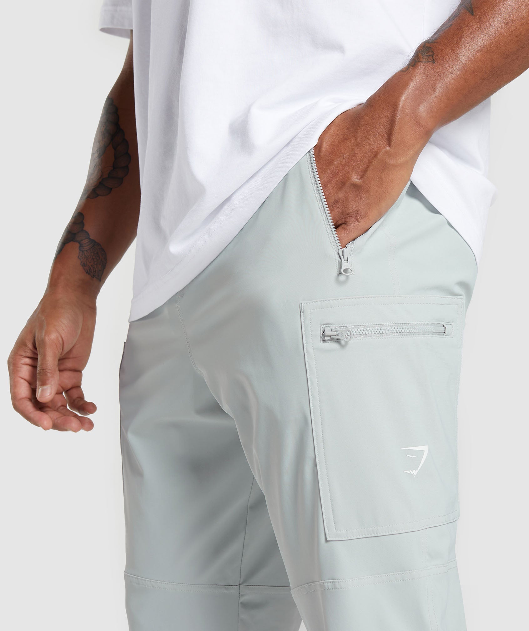 Rest Day Cargo Pants in Light Grey - view 5