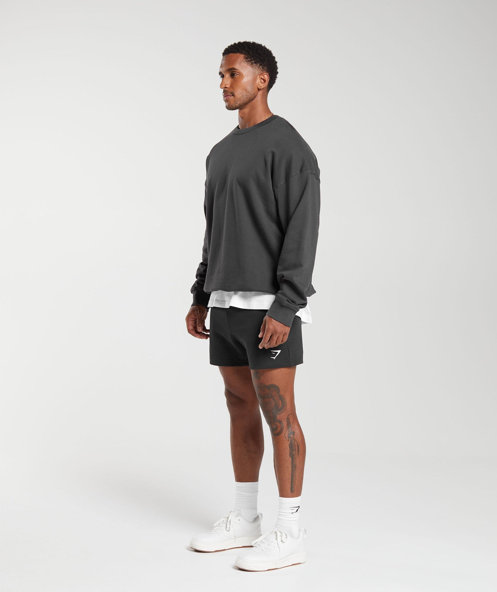 Rest Day Essential Crew in Onyx Grey - view 4