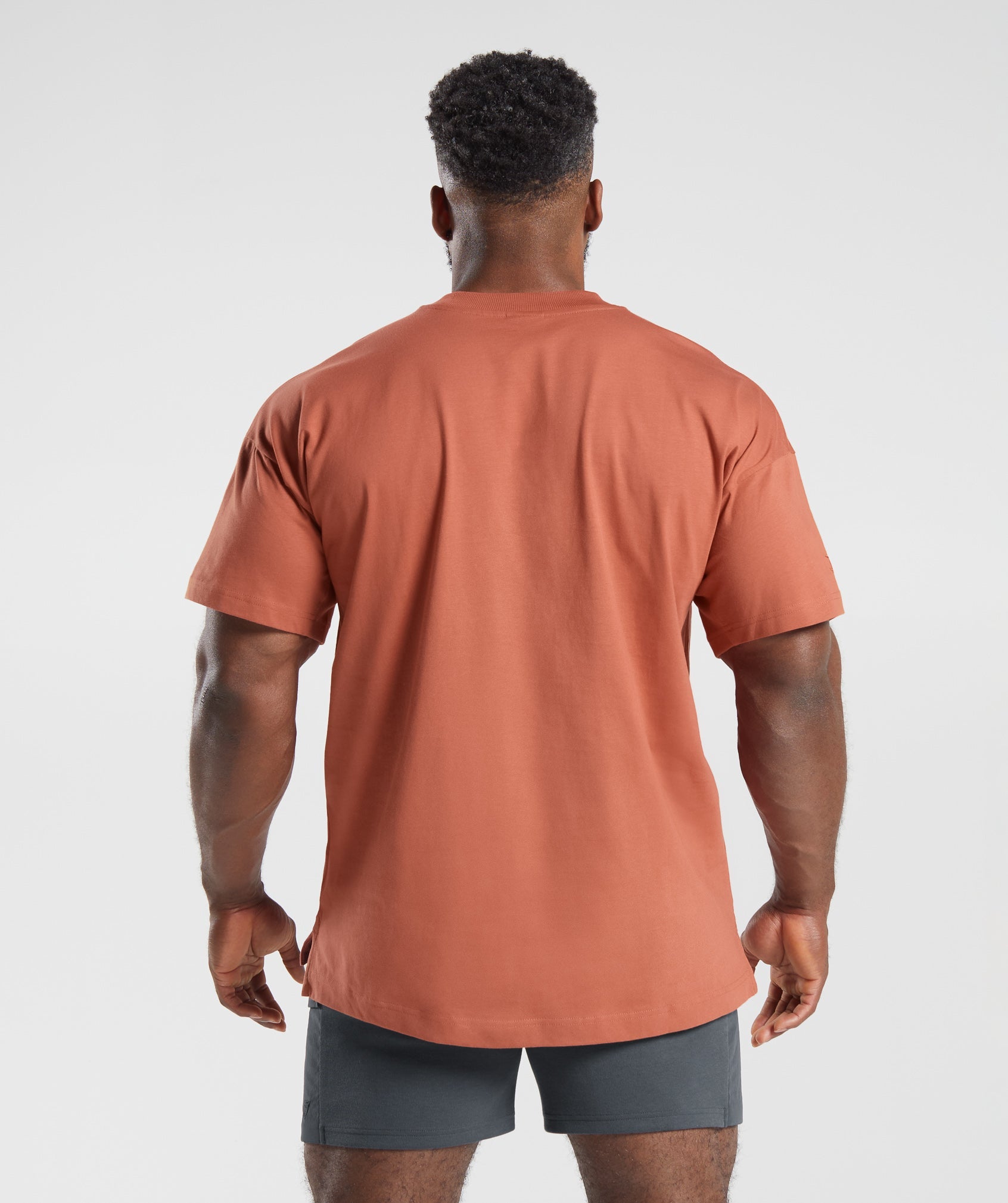 Rest Day Essentials T-Shirt in Persimmon Red - view 2