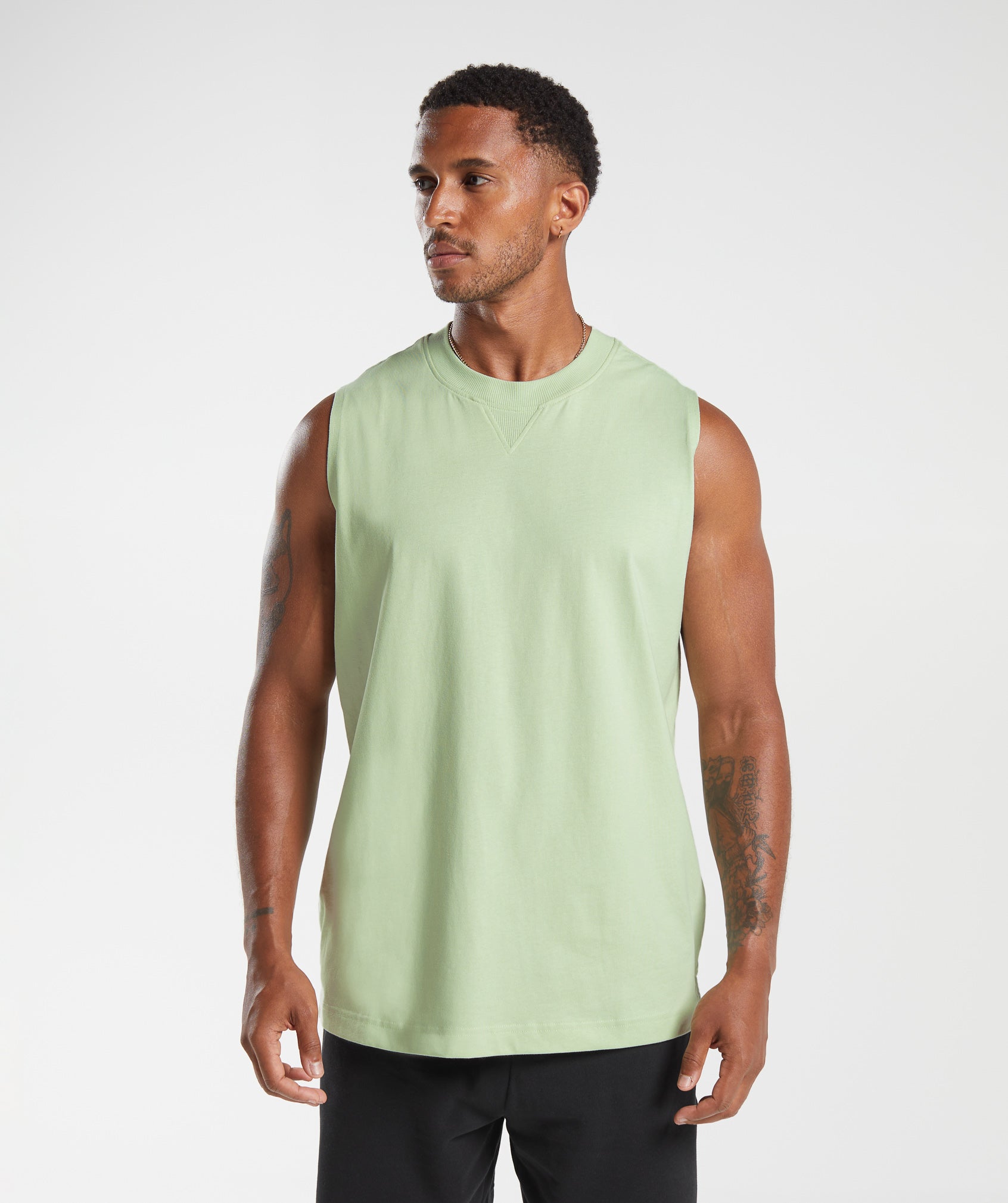 Rest Day Essentials Tank in Flora Green - view 1