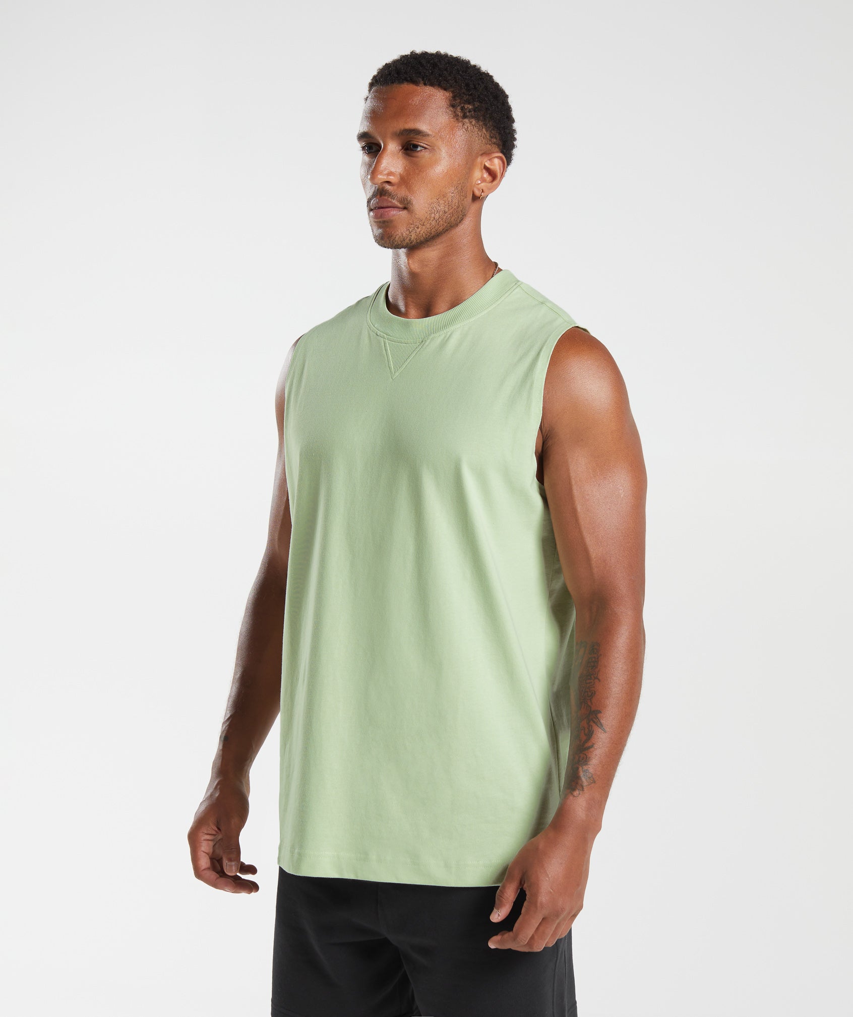 Rest Day Essentials Tank in Flora Green - view 3