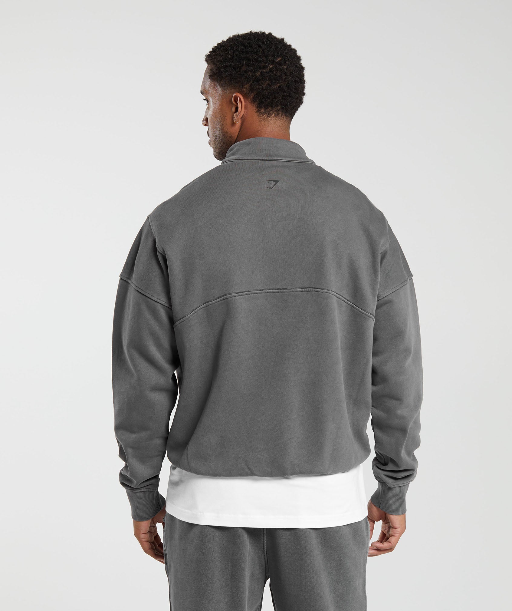 Heavyweight 1/4 Zip in Black - view 2