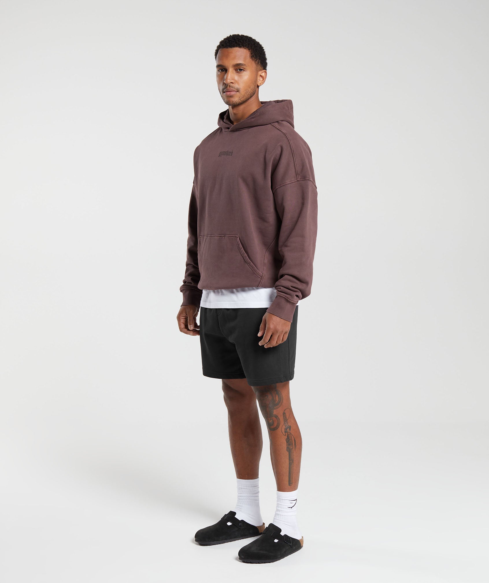 Heavyweight Hoodie in Cocoa Brown - view 4