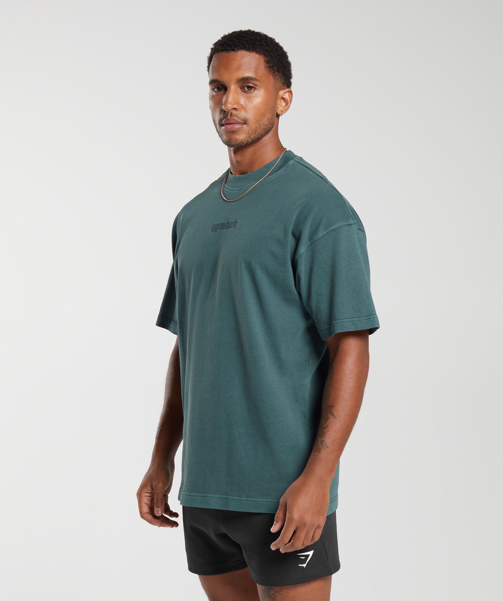 Heavyweight T-Shirt in Smokey Teal - view 3