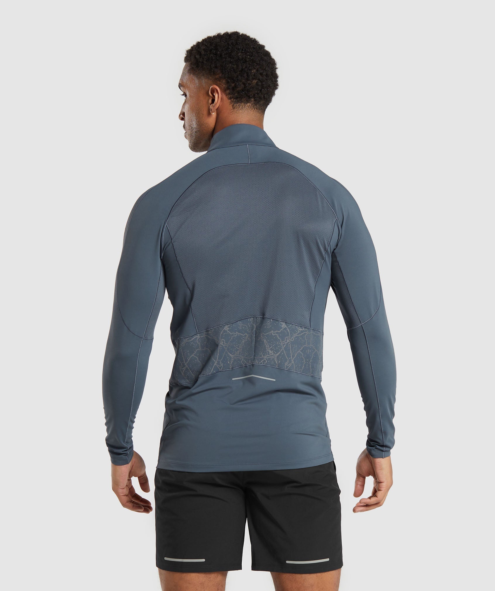 Speed 1/4 Zip in Titanium Blue - view 3