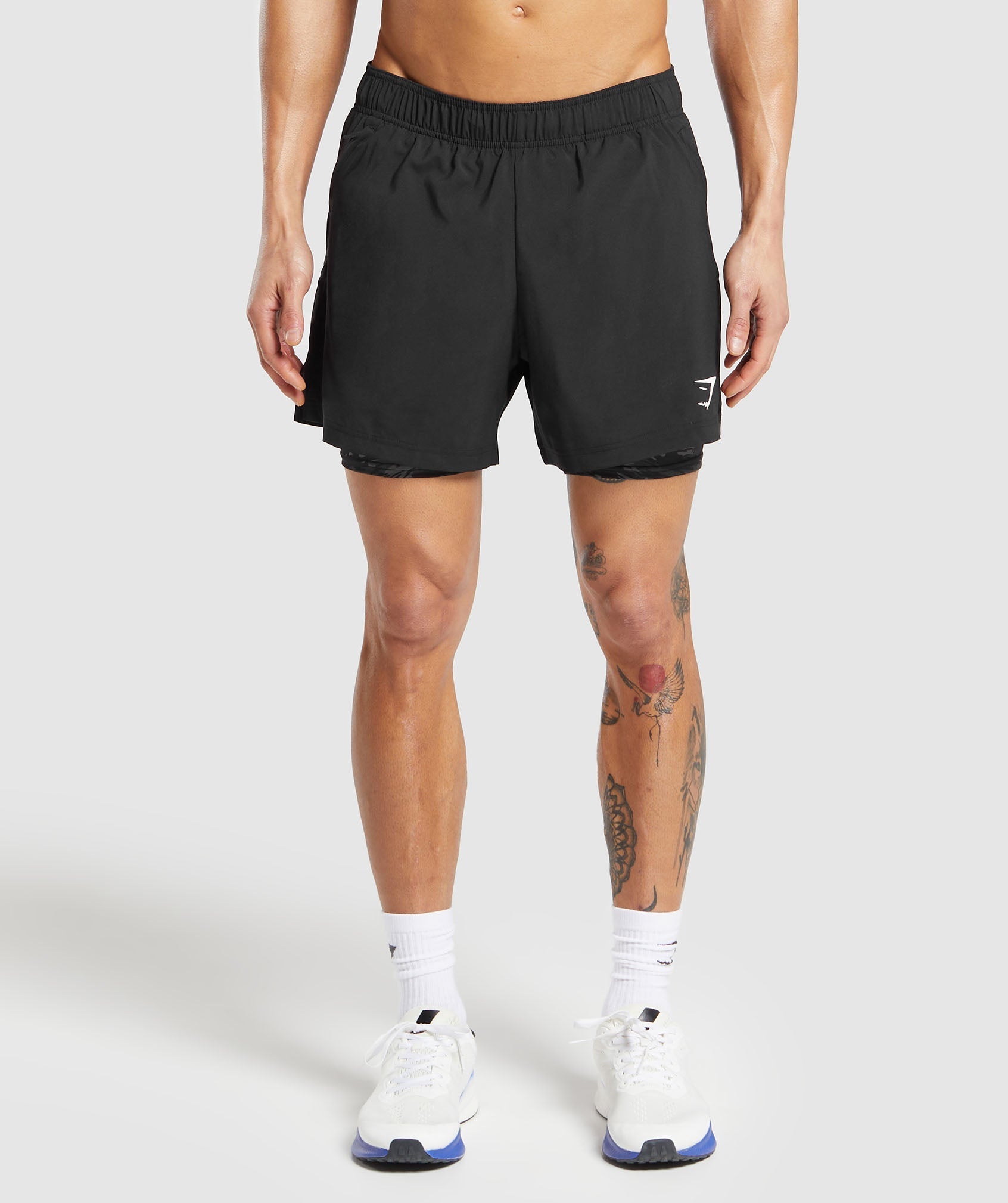Sport  5" Shorts in Black/Asphalt Grey - view 1