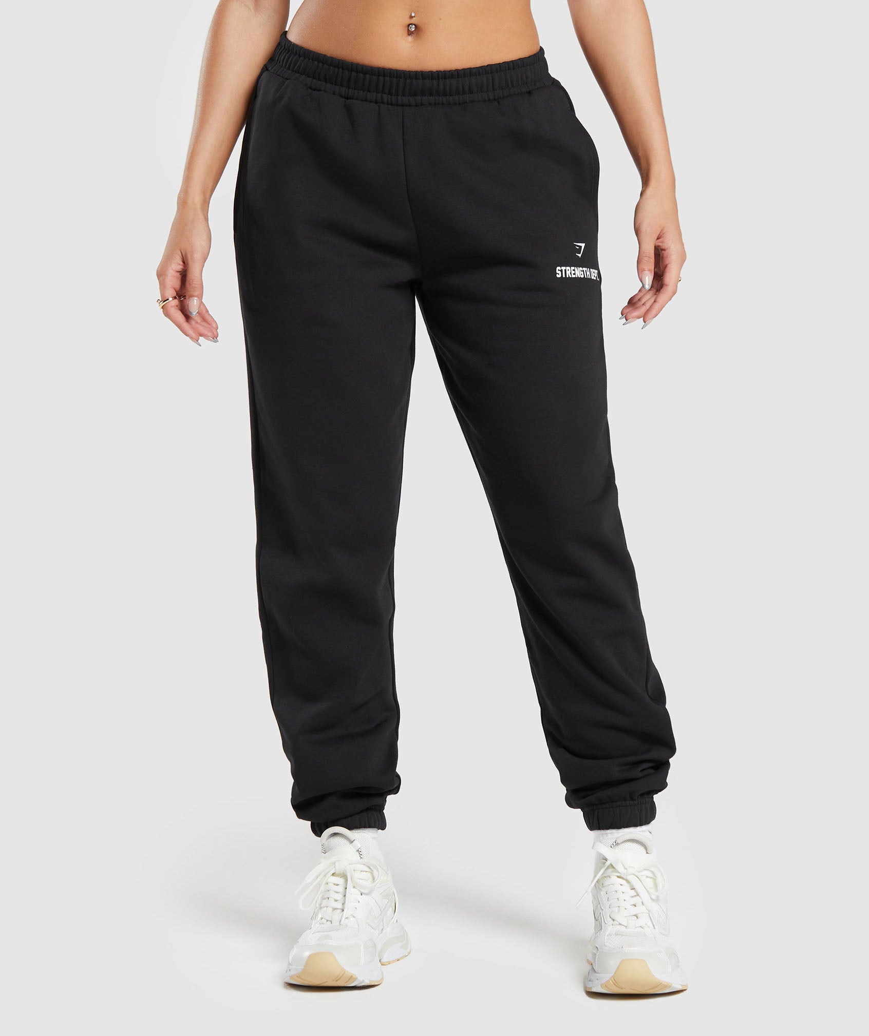 Strength Department Graphic Joggers in Black - view 2