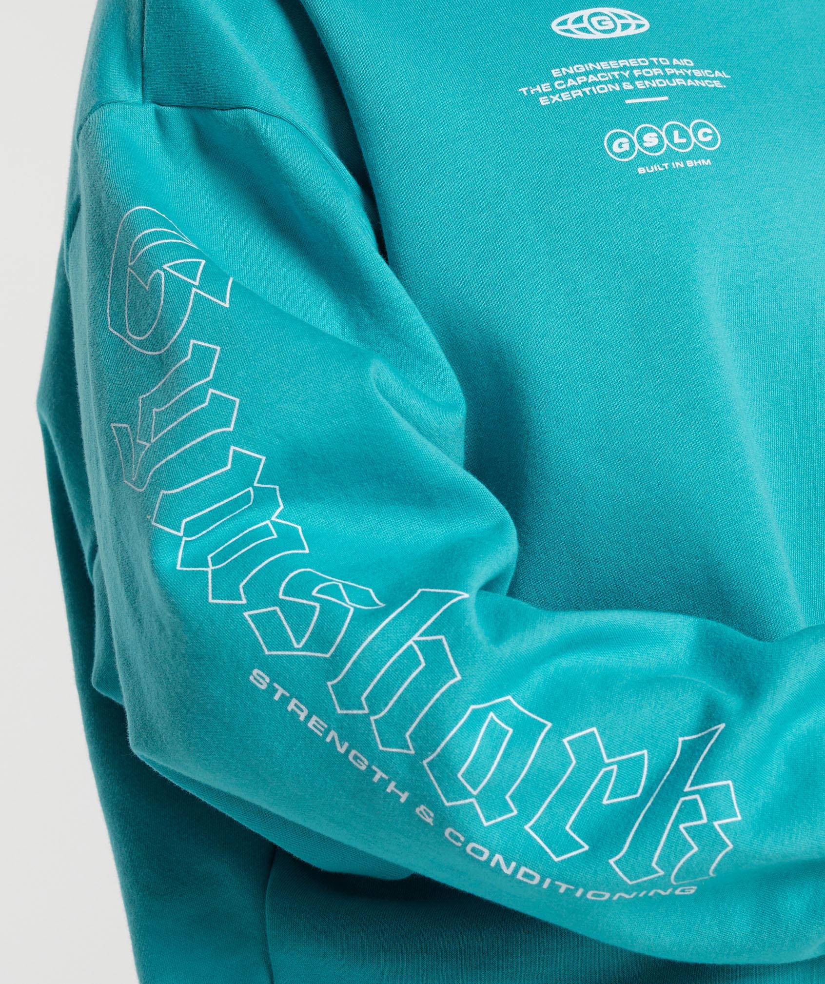 Strength & Conditioning Oversized Sweatshirt in Artificial Teal - view 5