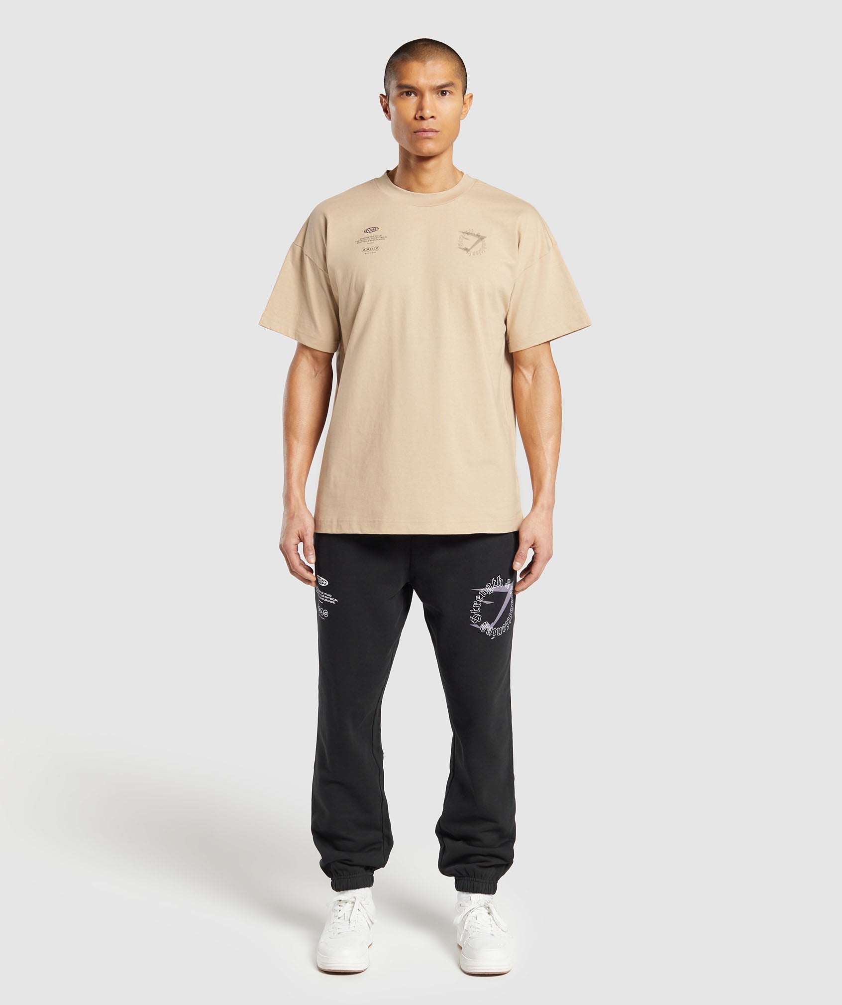 Strength and Conditioning T-Shirt in Vanilla Beige - view 4