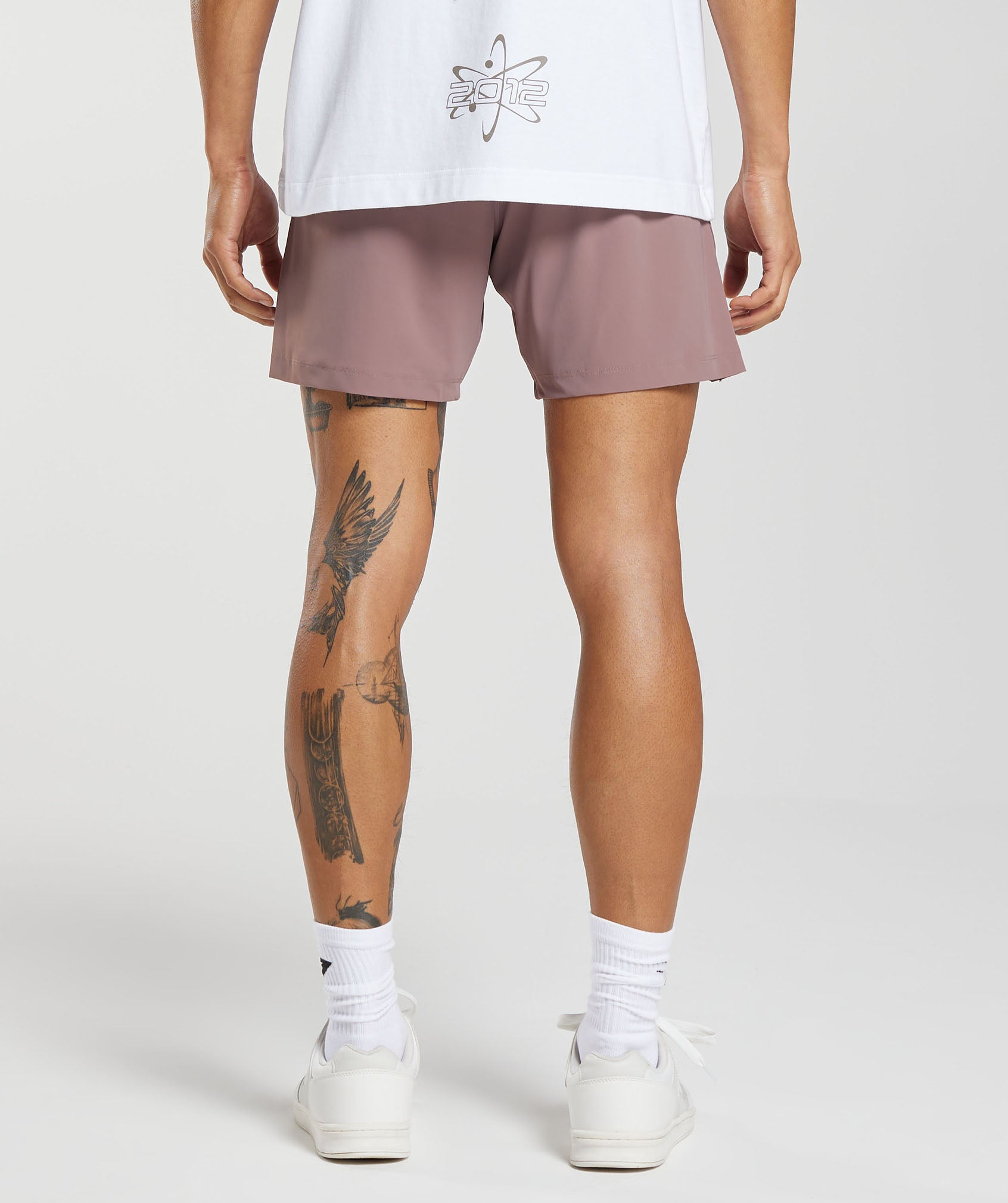 Studio Shorts in Dusty Maroon - view 2