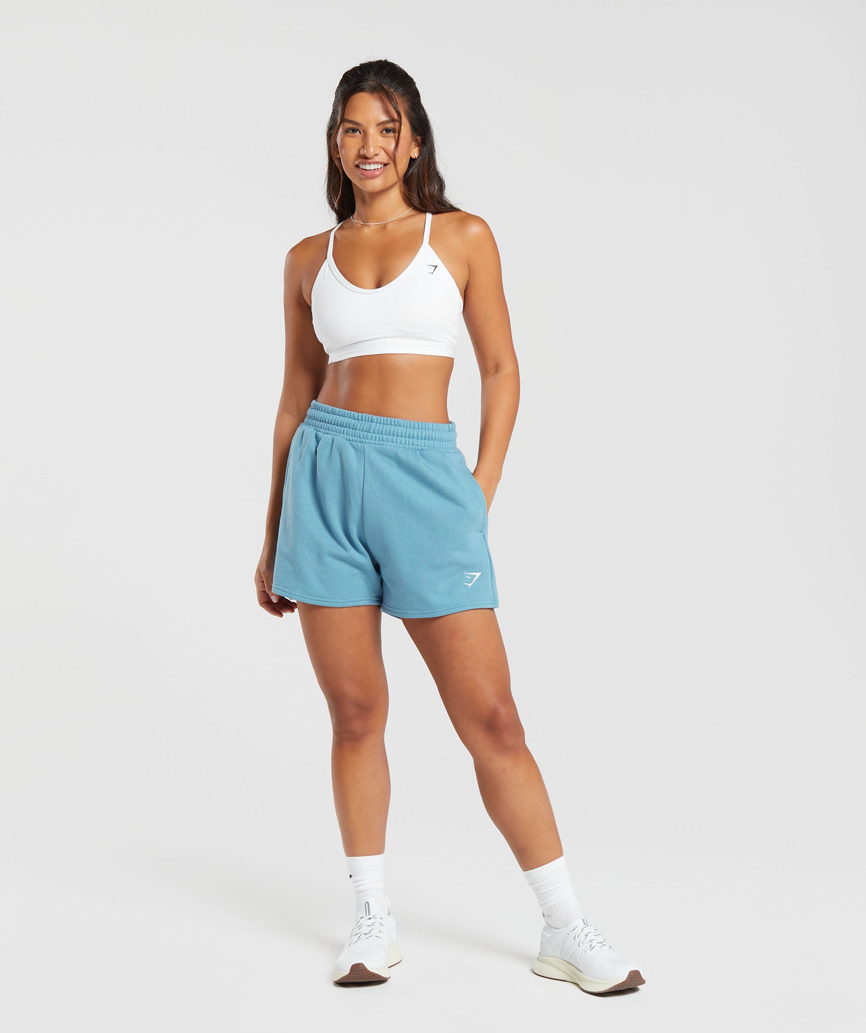 Training Fleece Shorts in Blue - view 4