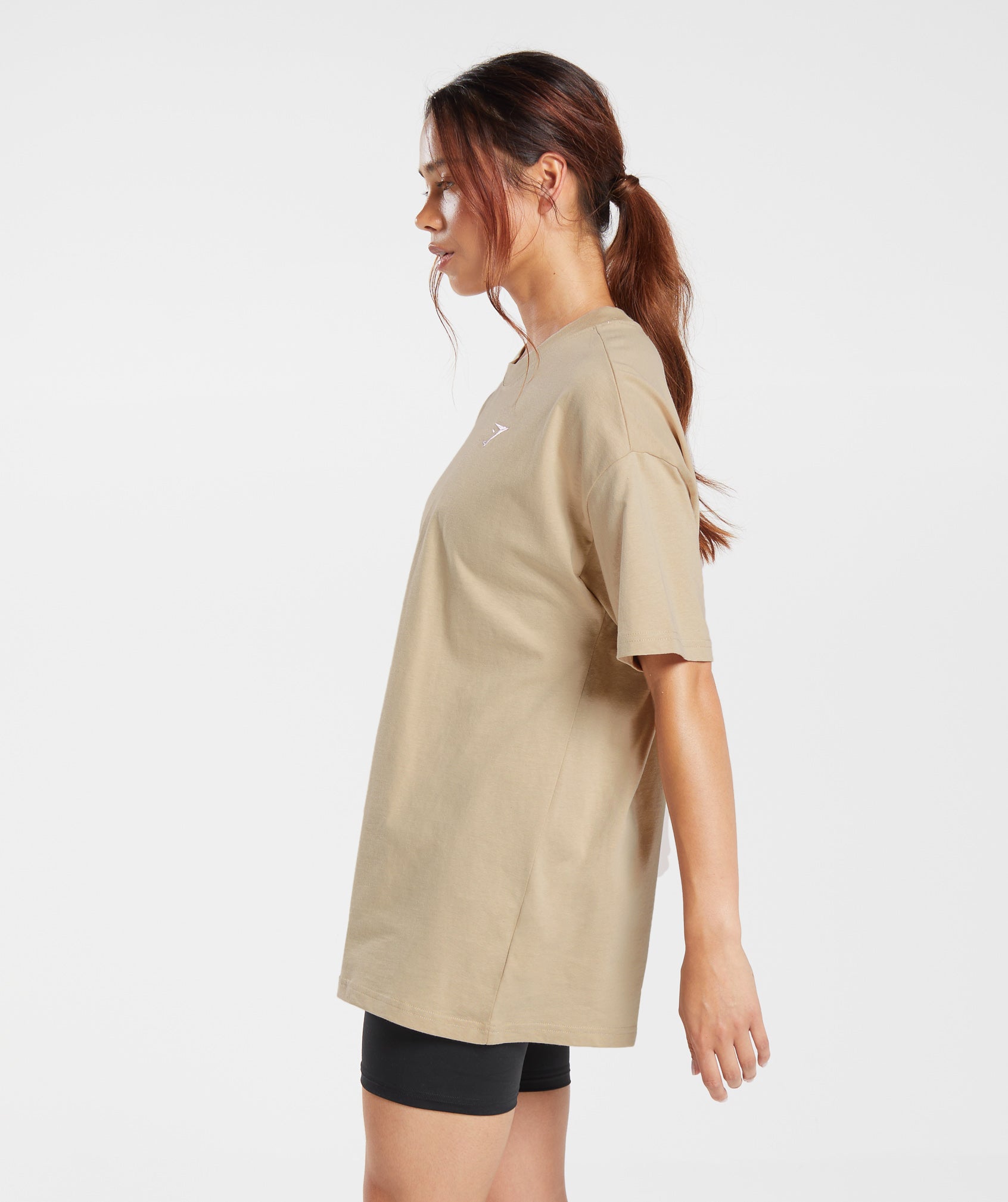 Training Oversized T-Shirt in Desert Beige - view 3