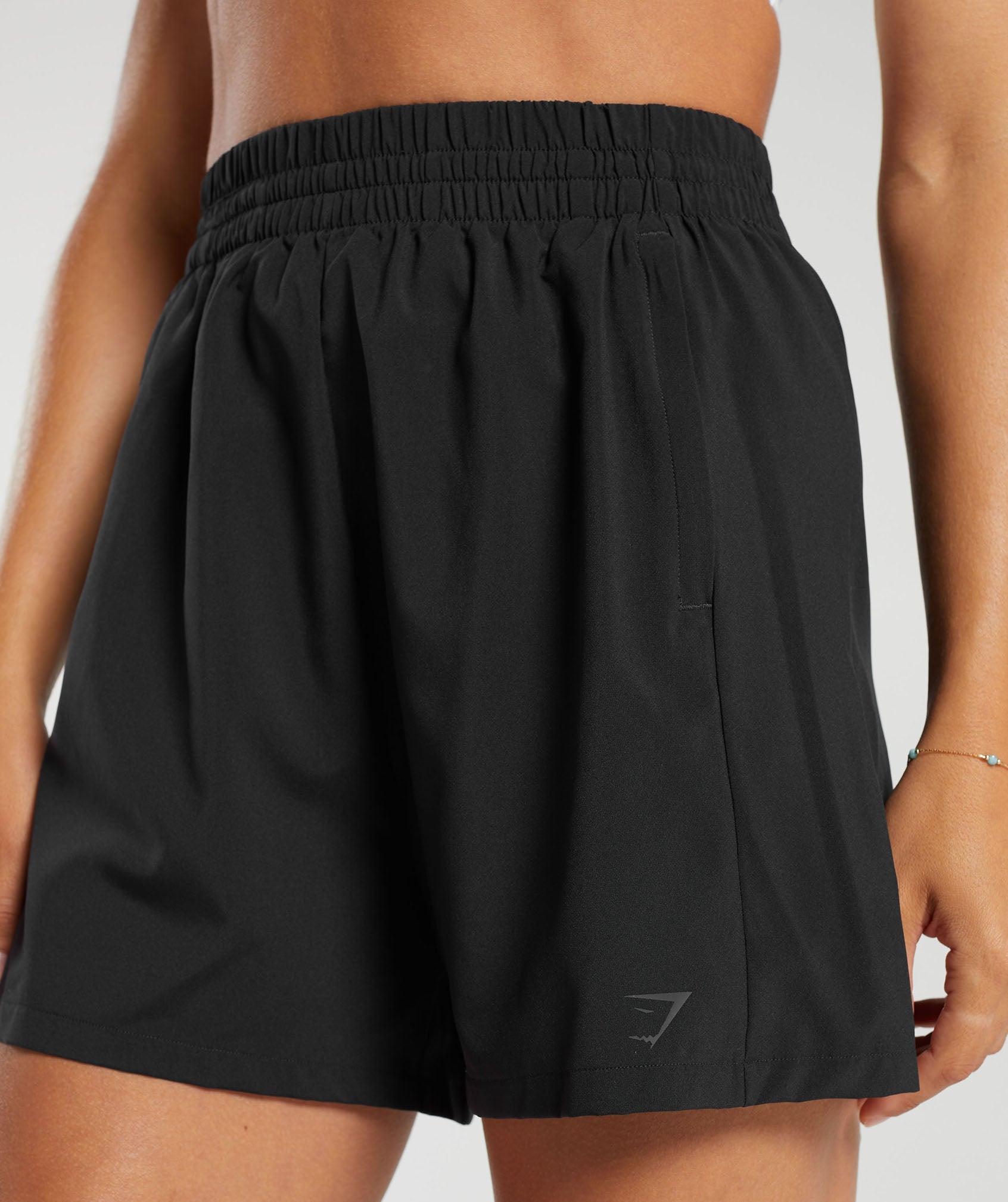 Woven Pocket Shorts in Black - view 6