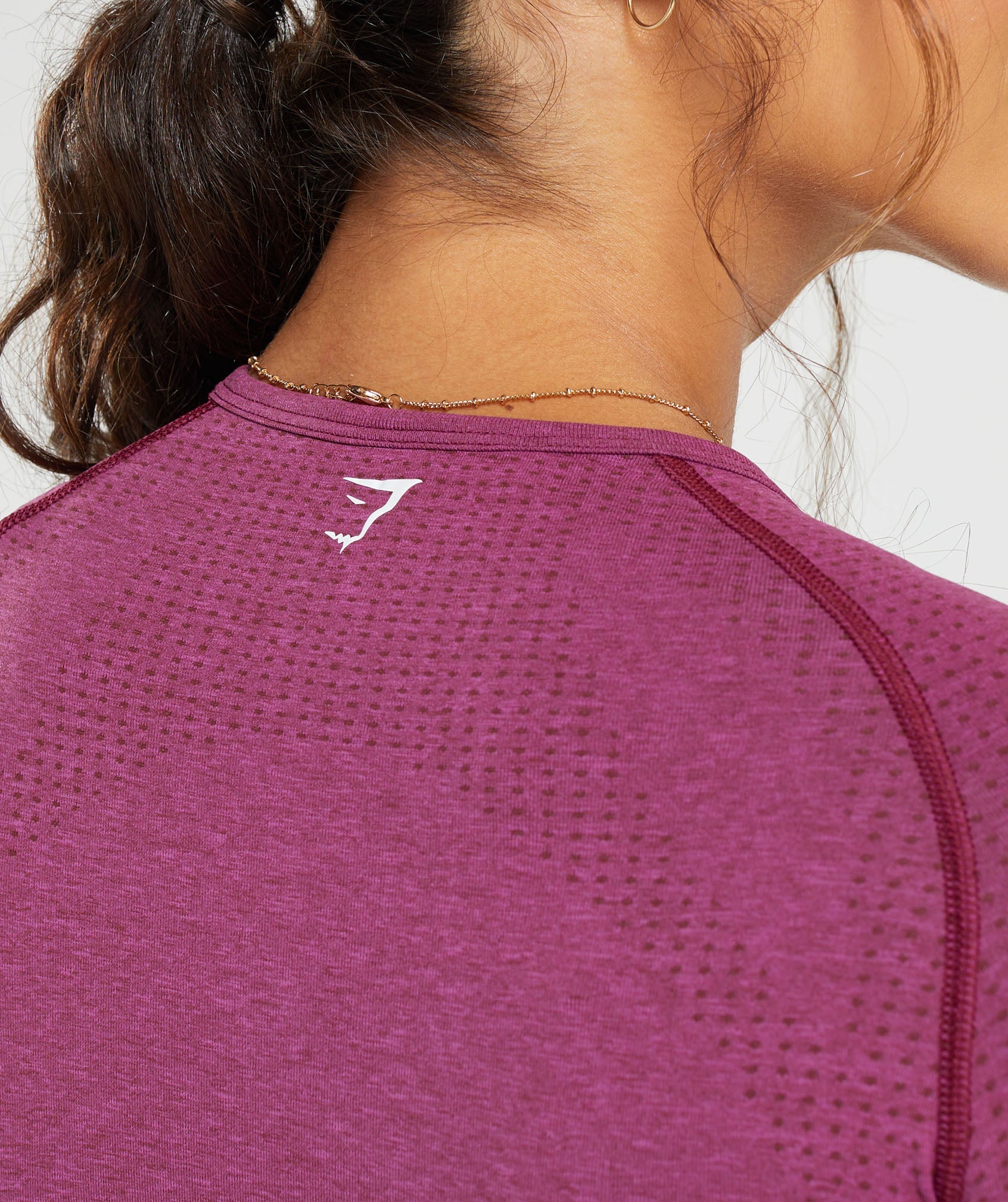 Vital Seamless 2.0 Long Sleeve Top in Plum Pink Marl - view 6