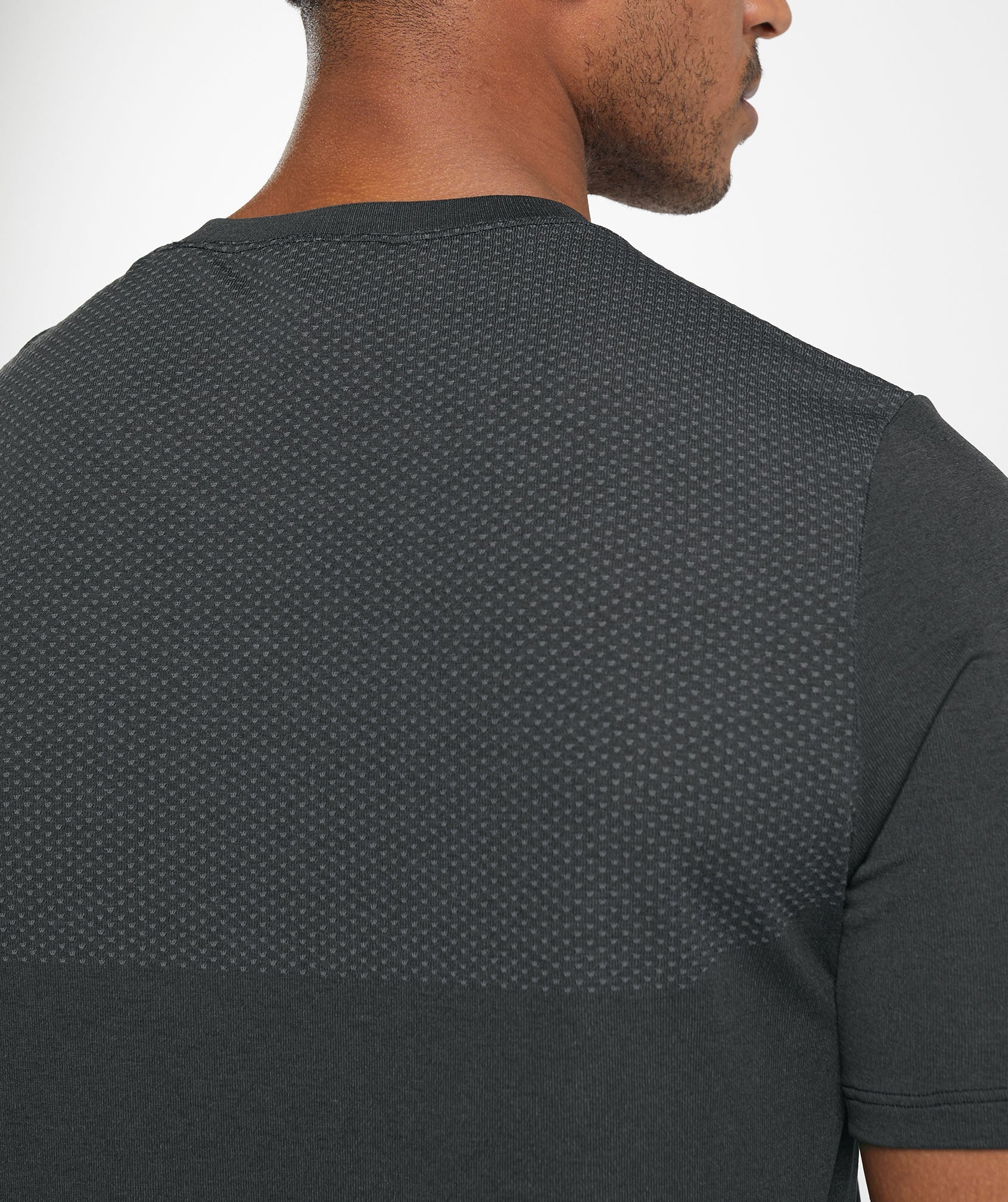 Vital Seamless T-Shirt in Black/Medium Grey Marl - view 6