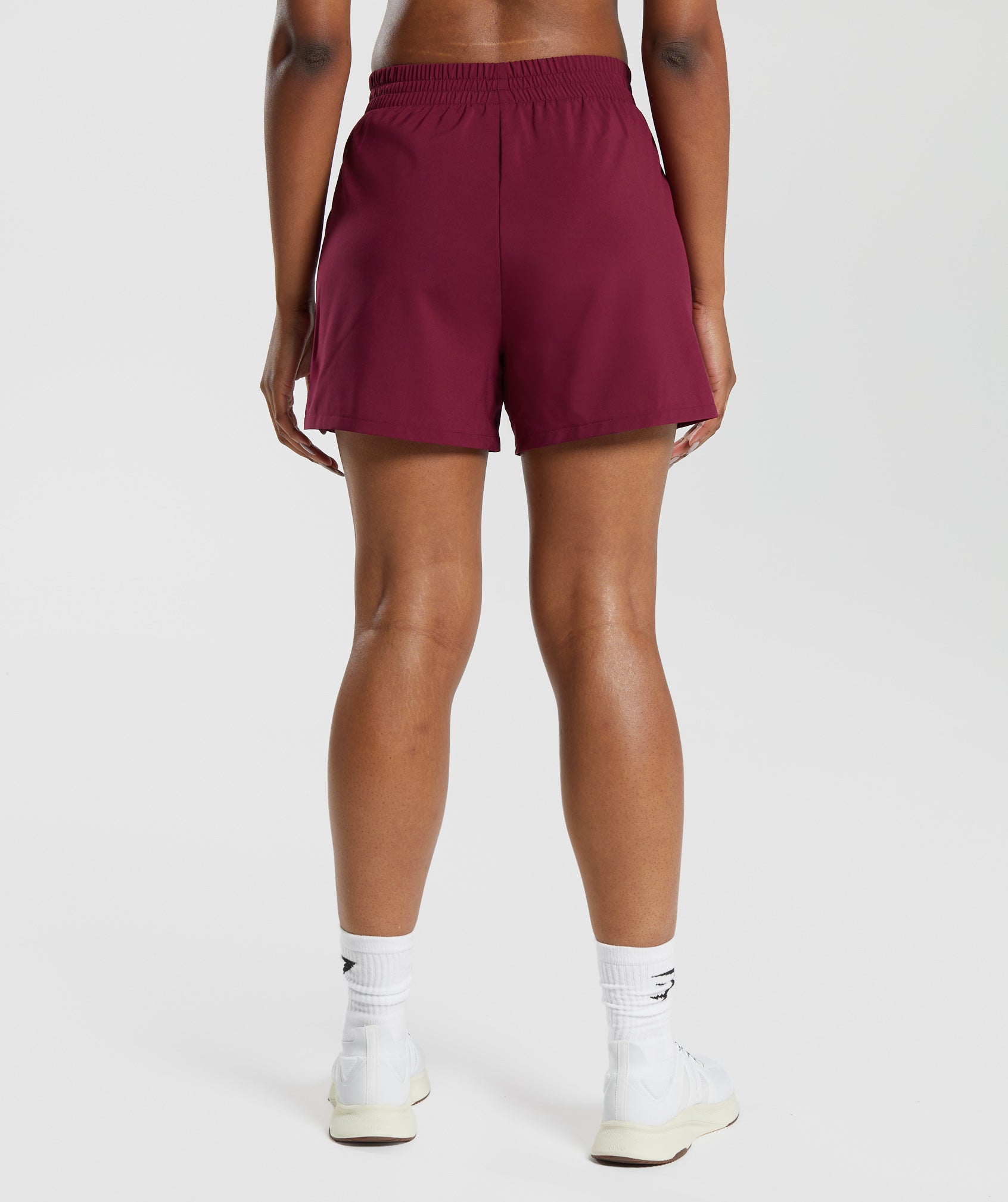 Woven Pocket Shorts in Plum Pink - view 2