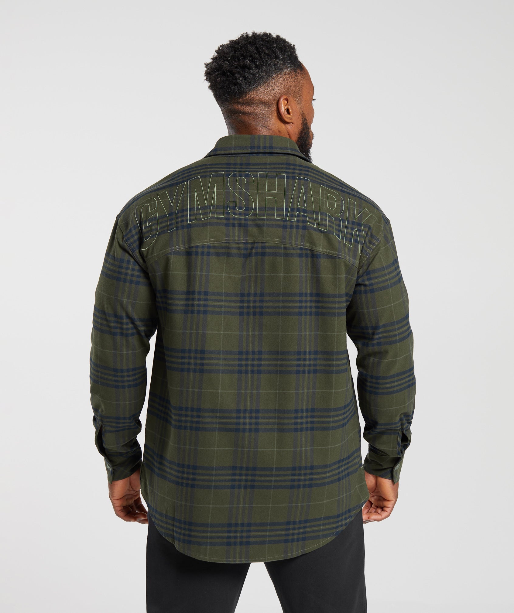 Check Shirt in Core Olive - view 2