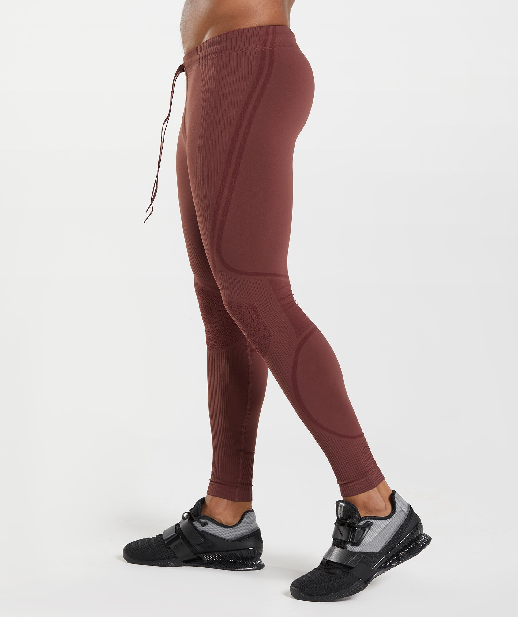 315 Seamless Tights in Cherry Brown/Athletic Maroon - view 3
