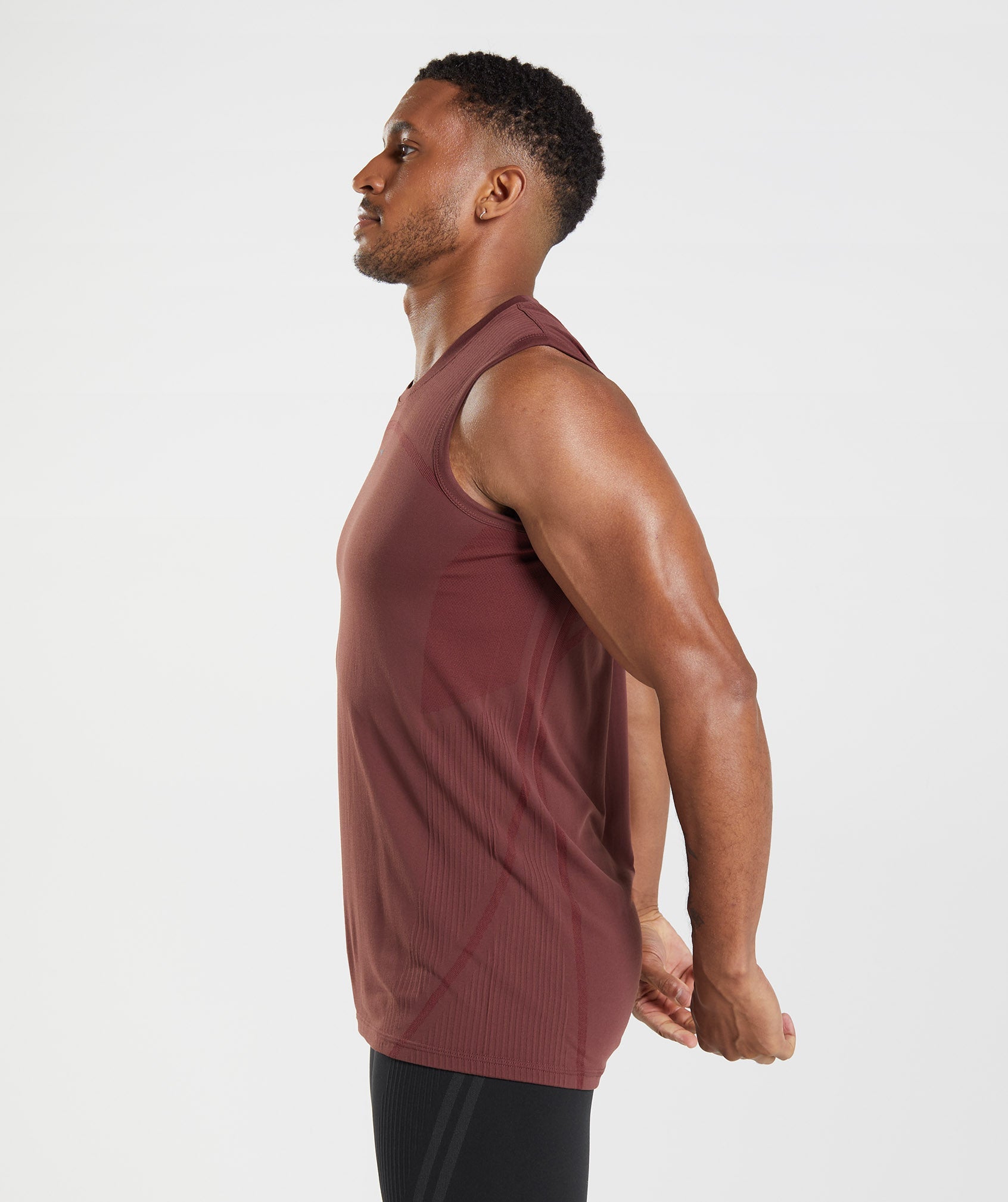 315 Seamless Tank in Cherry Brown - view 3