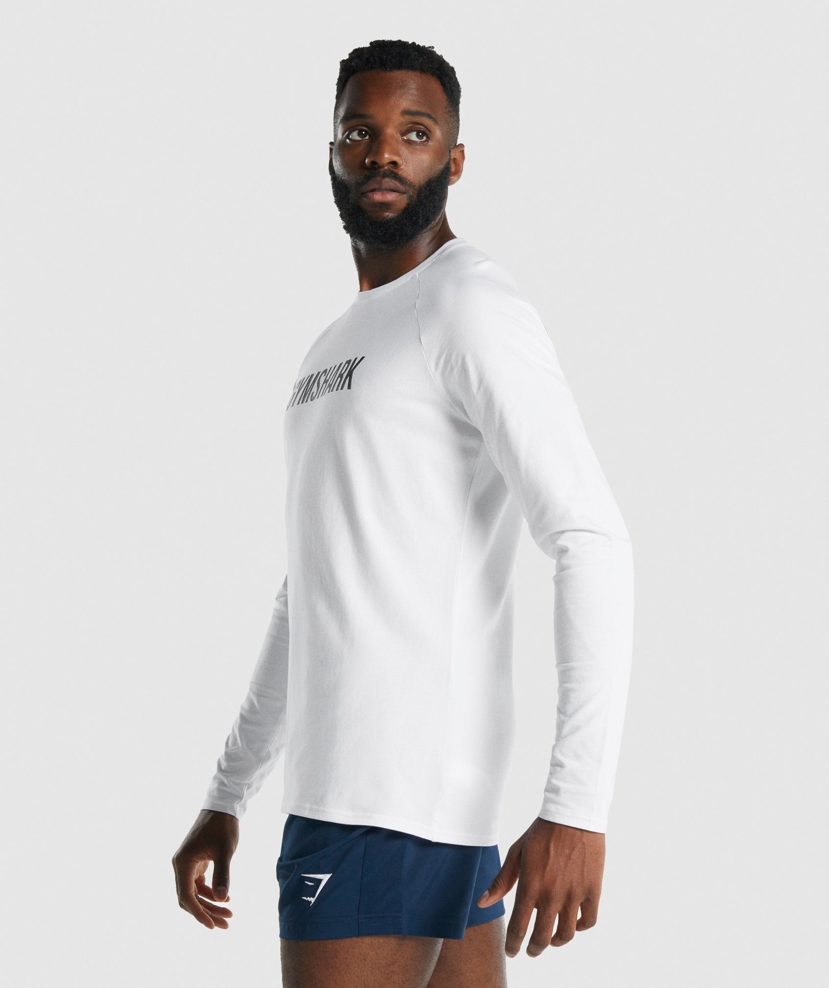 Apollo Long Sleeve T-Shirt in White - view 4