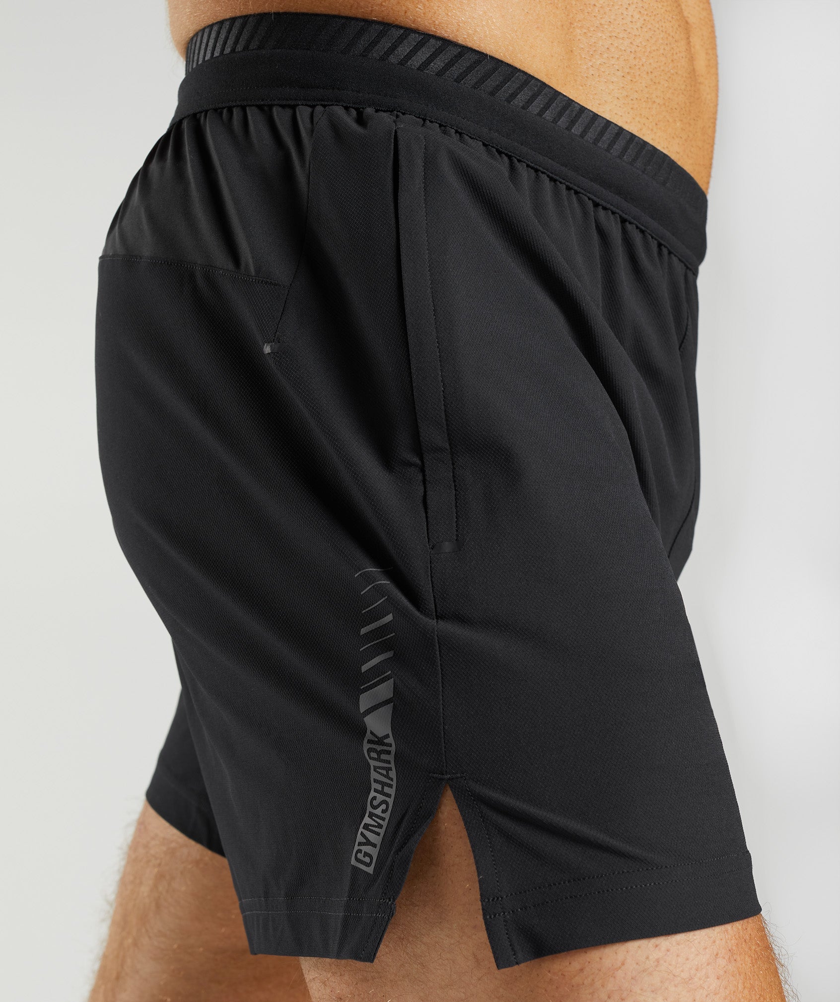 Apex 5" Hybrid Shorts in Black - view 6