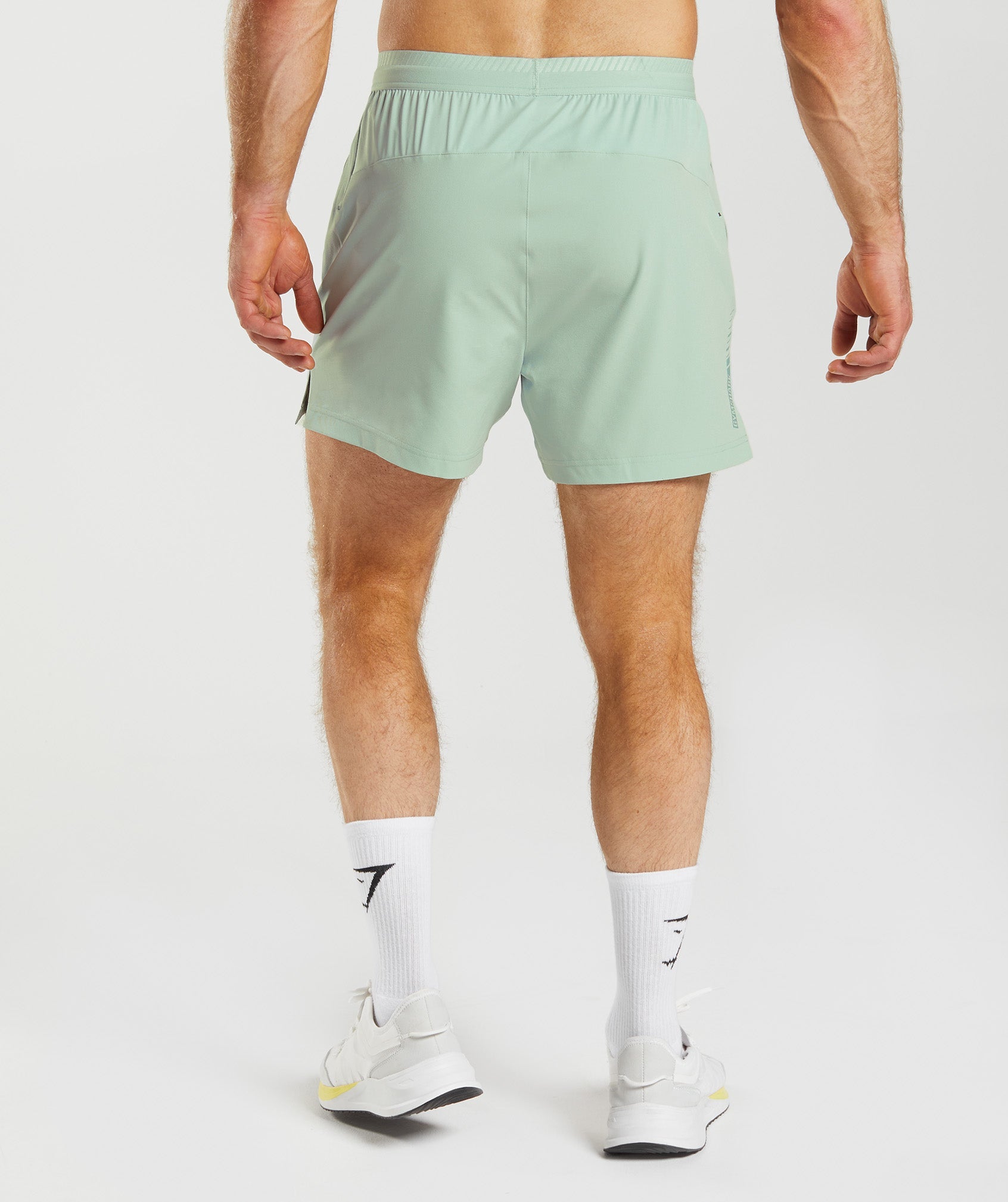 Apex 5" Hybrid Shorts in Frost Teal - view 2