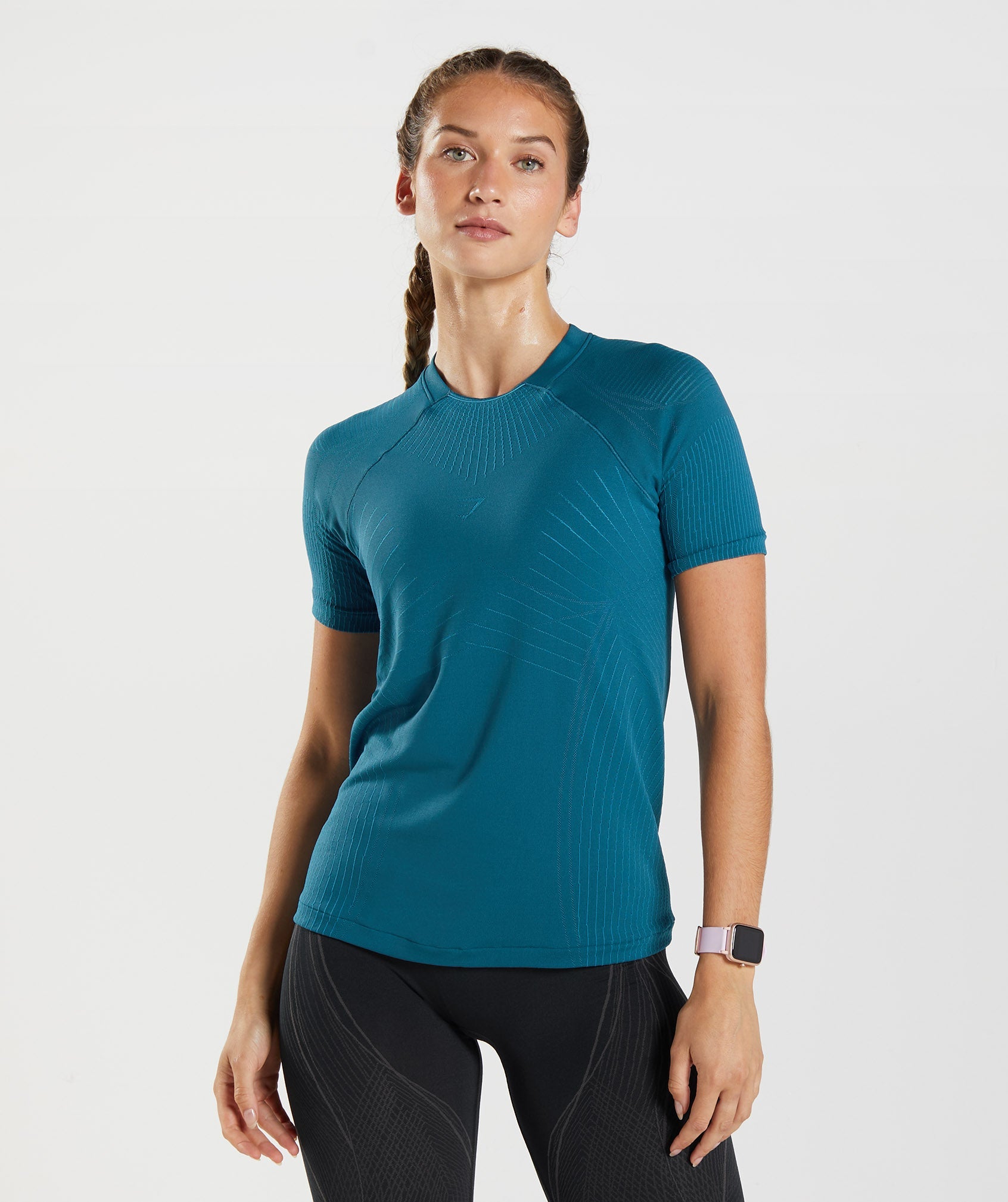 Apex Seamless Top in Atlantic Blue/Shark Blue - view 1